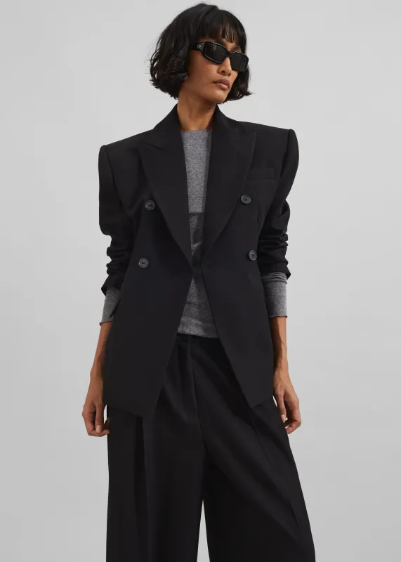 Doyer Cinched Blazer - Black sold by Frankie Shop