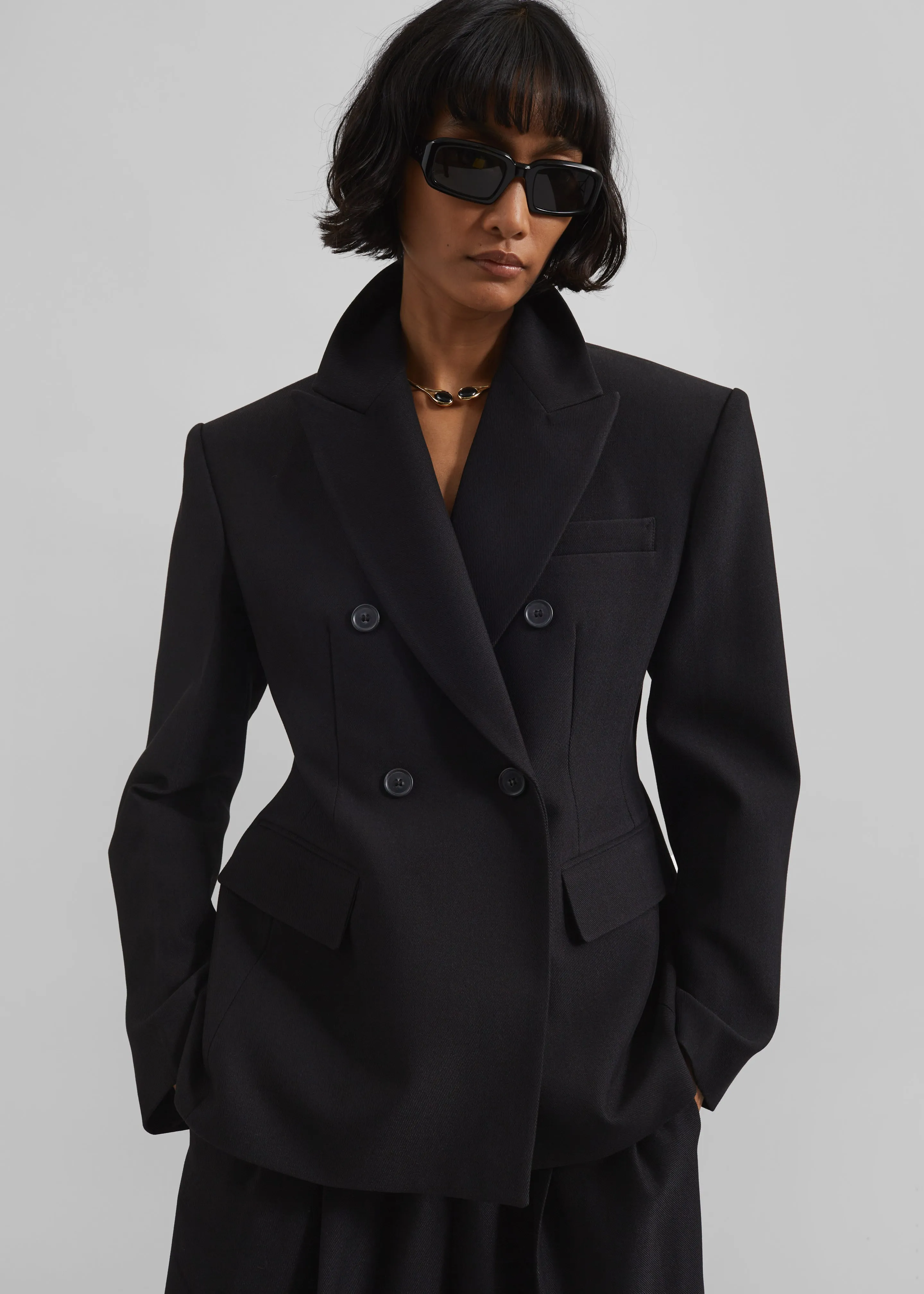 Doyer Cinched Blazer - Black sold by Frankie Shop product image thumbnail 2