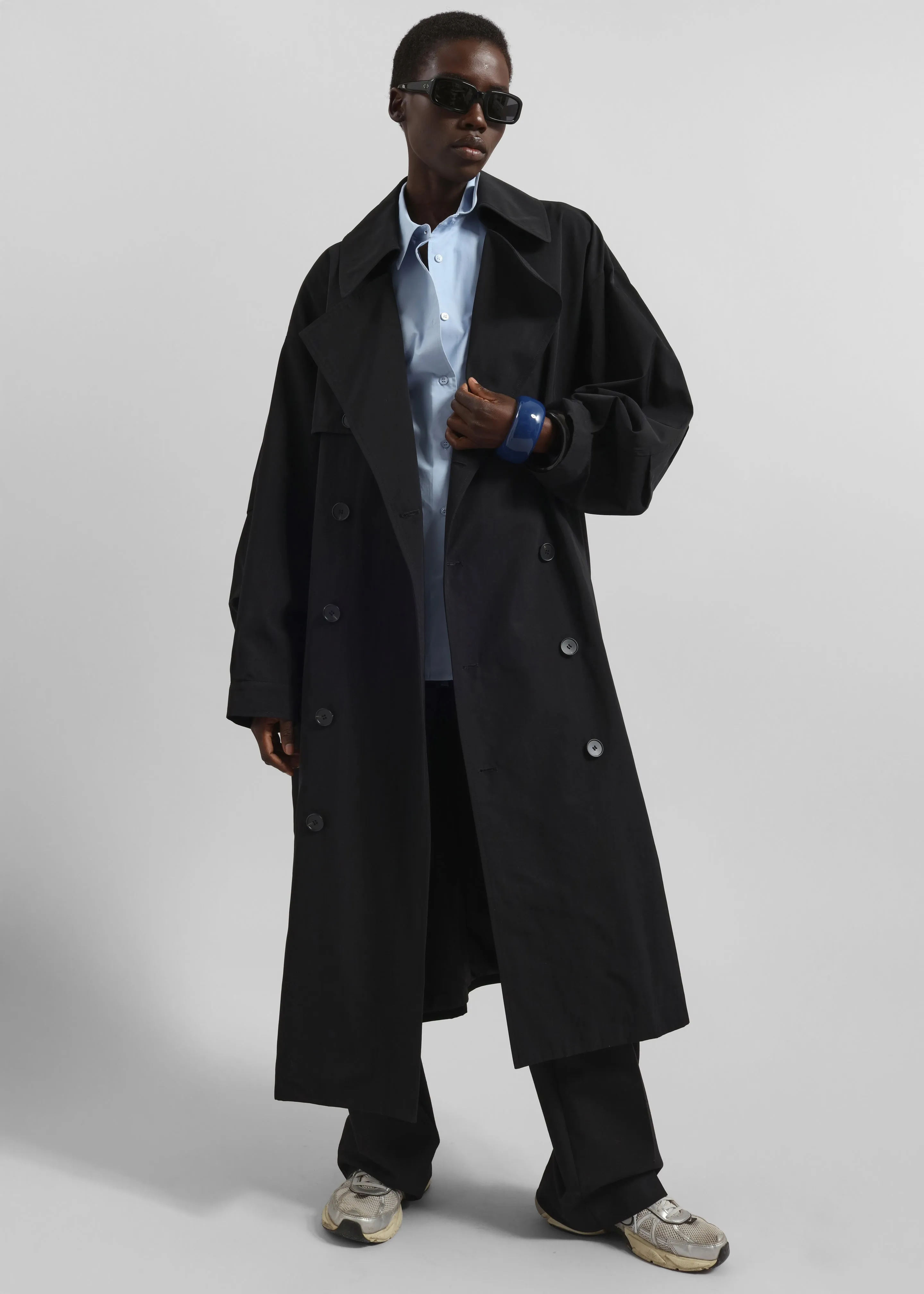 Mavis Oversized Trench - Black sold by Frankie Shop product image thumbnail 5