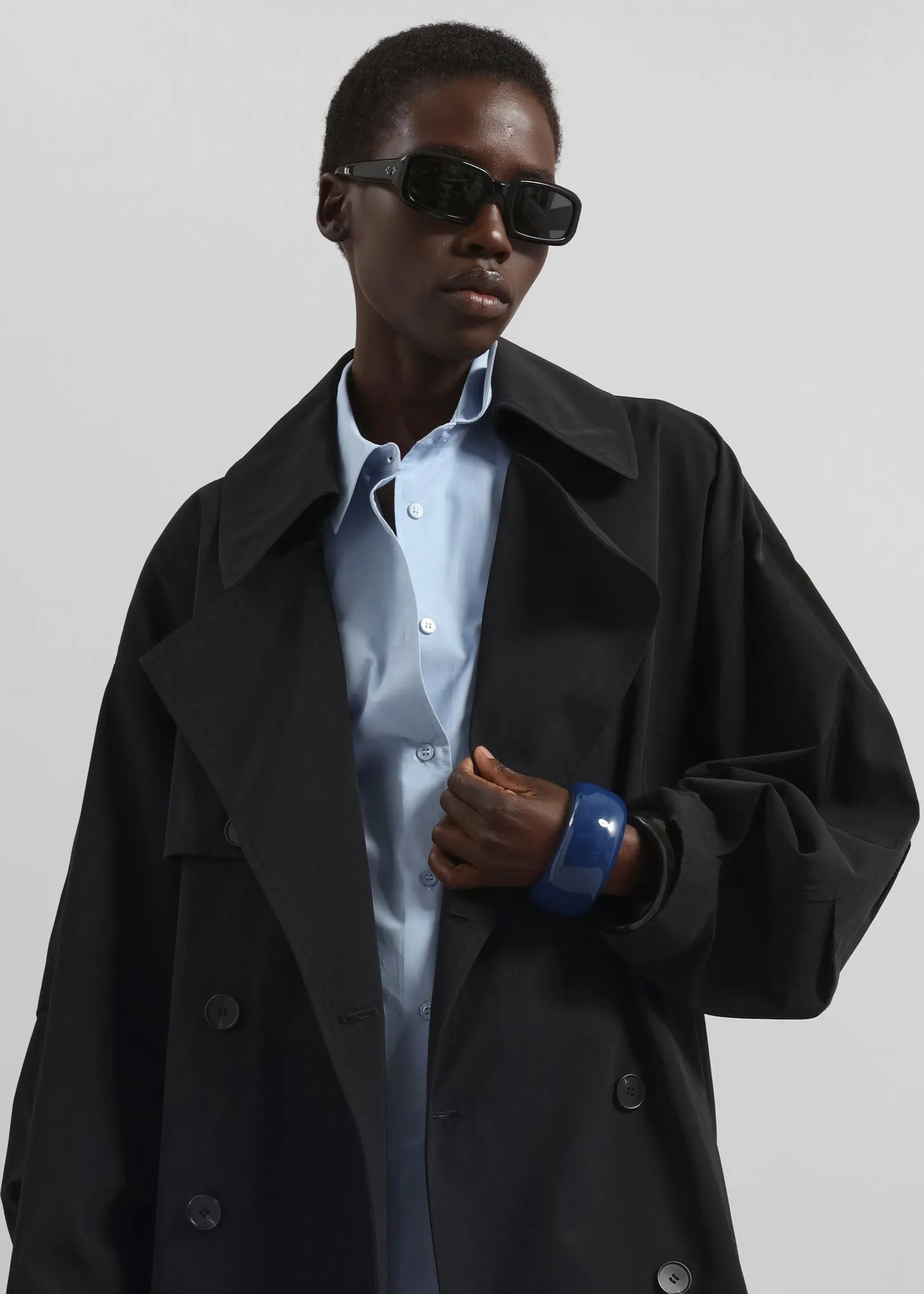 Mavis Oversized Trench - Black sold by Frankie Shop product image thumbnail 3