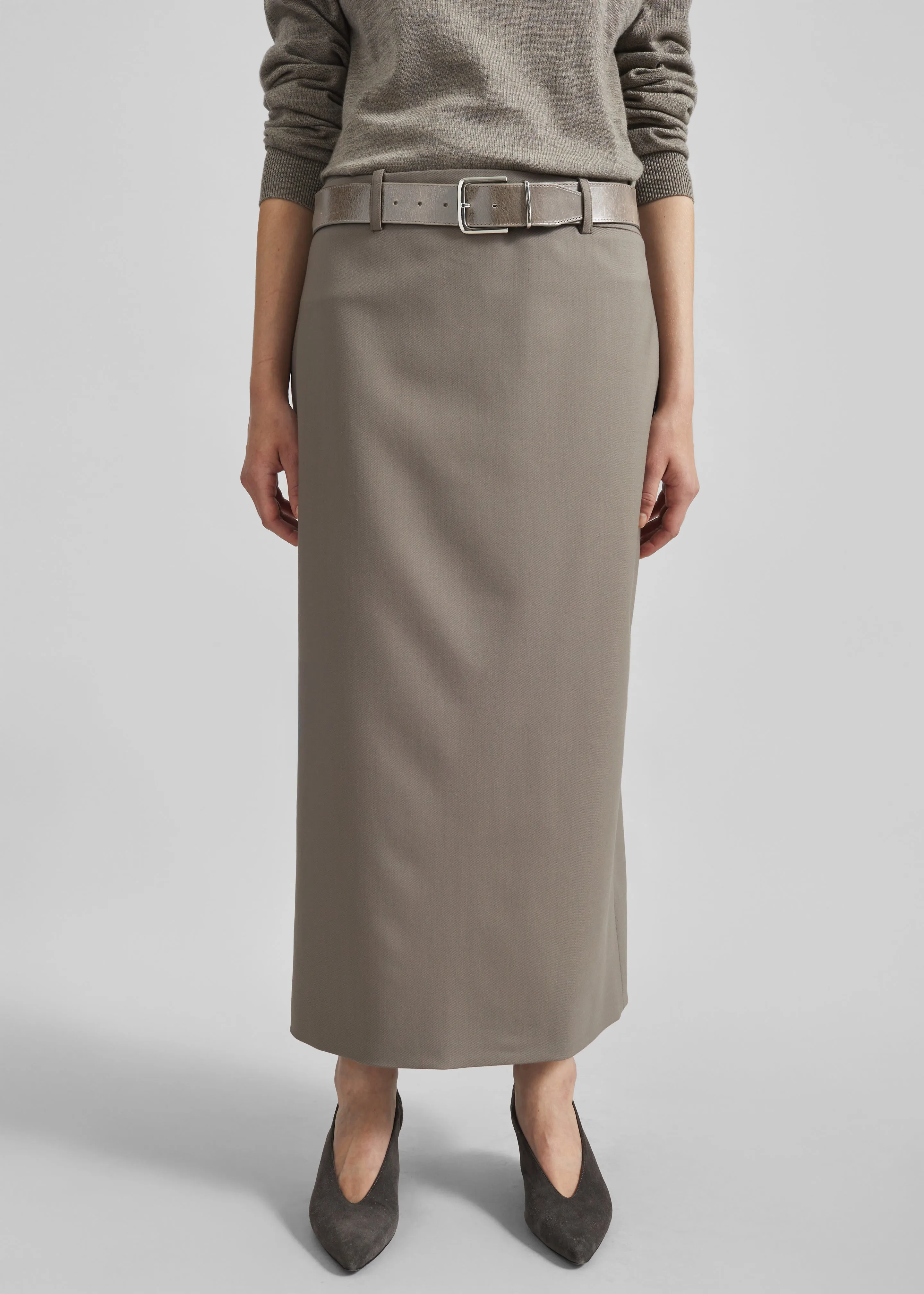 Alrose Midi Skirt - Taupe sold by Frankie Shop product image thumbnail 5