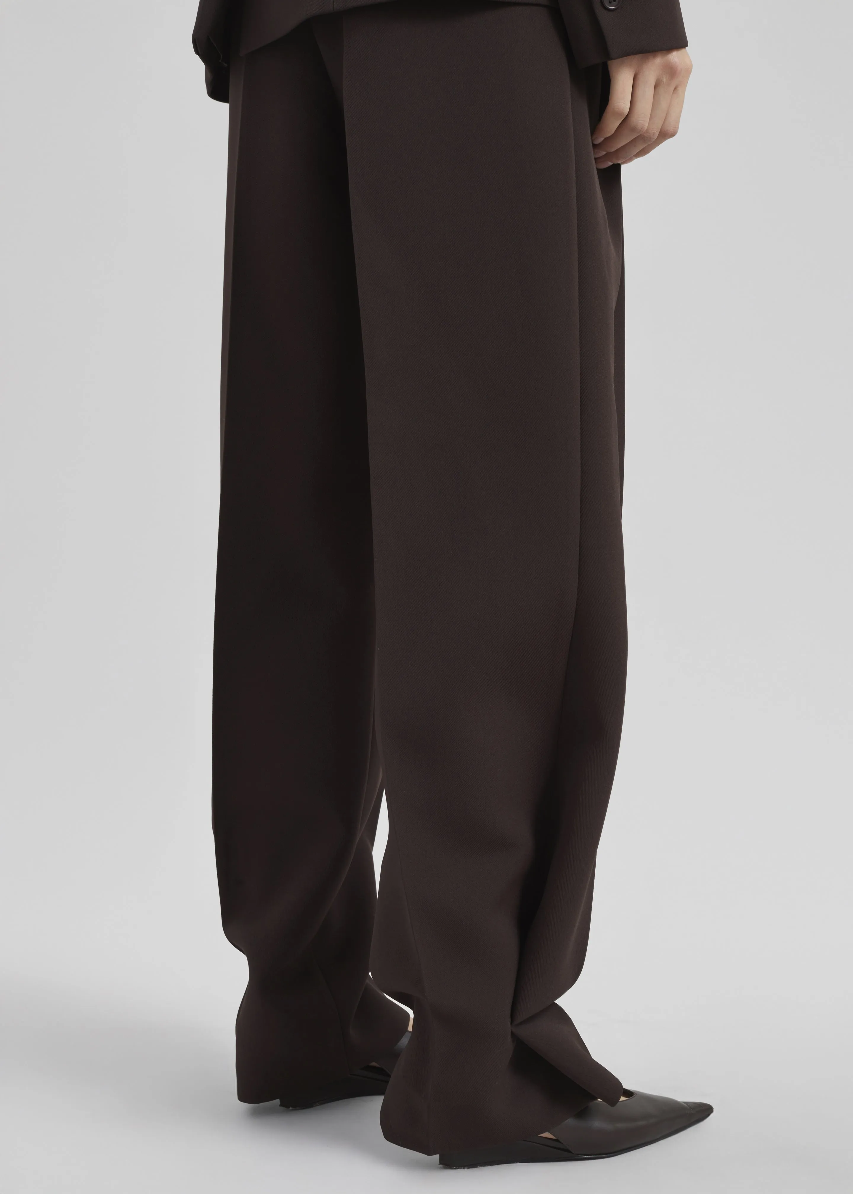 Doyer Pleated Trousers - Brown sold by Frankie Shop product image thumbnail 3
