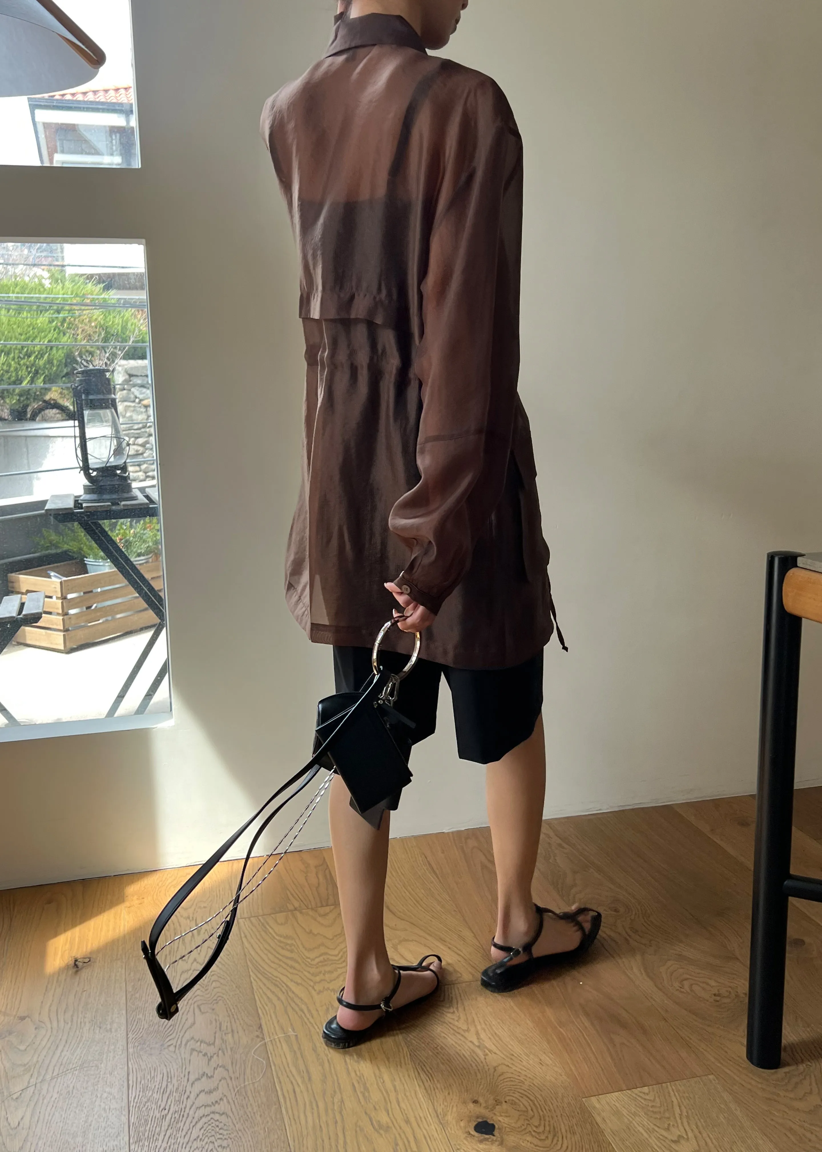 Montaro Sheer Light Jacket - Brown sold by Frankie Shop product image thumbnail 2