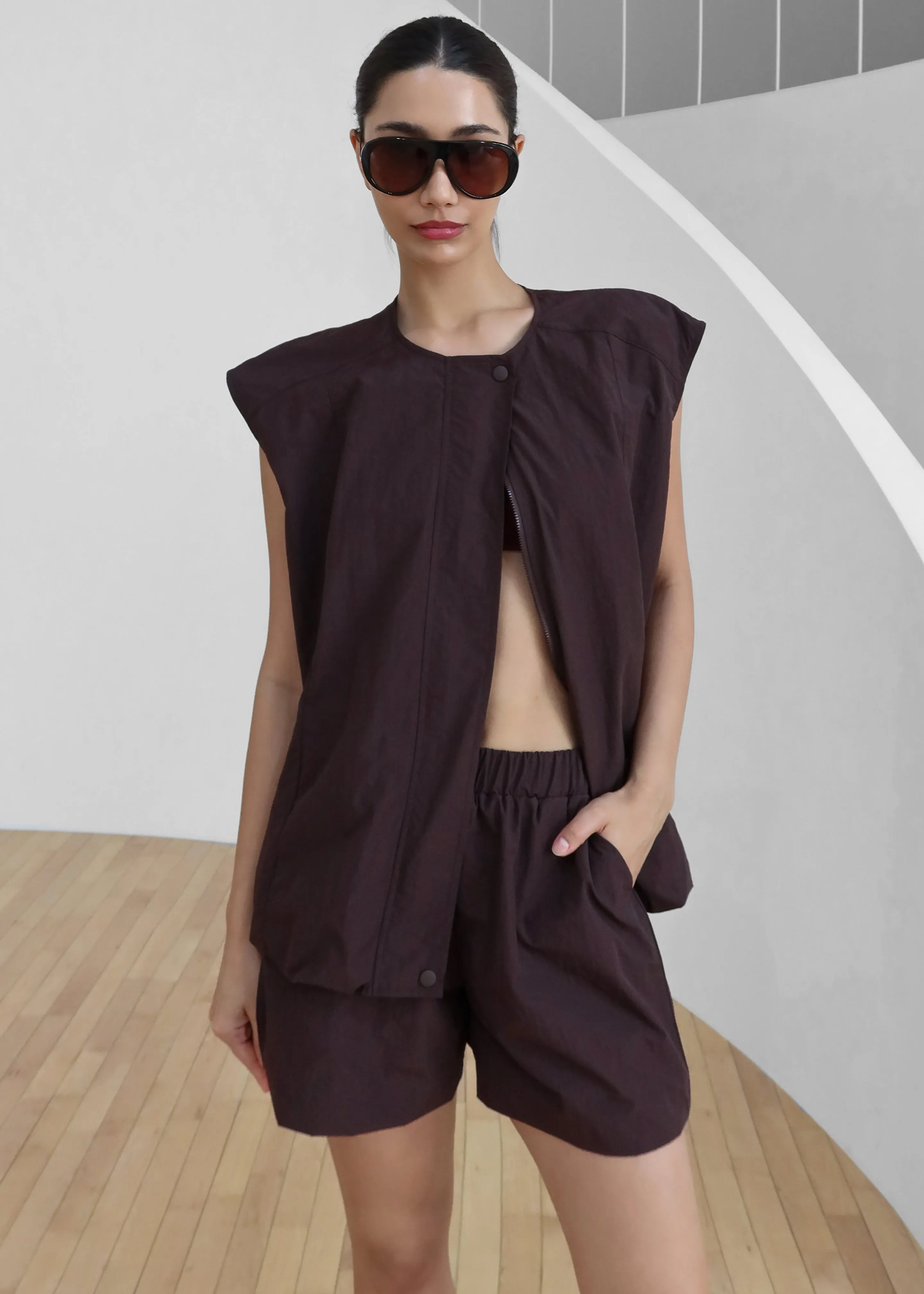 Faenza Vest - Burgundy sold by Frankie Shop