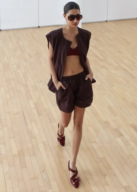 Faenza Boxer Shorts - Burgundy made by Frankie Shop