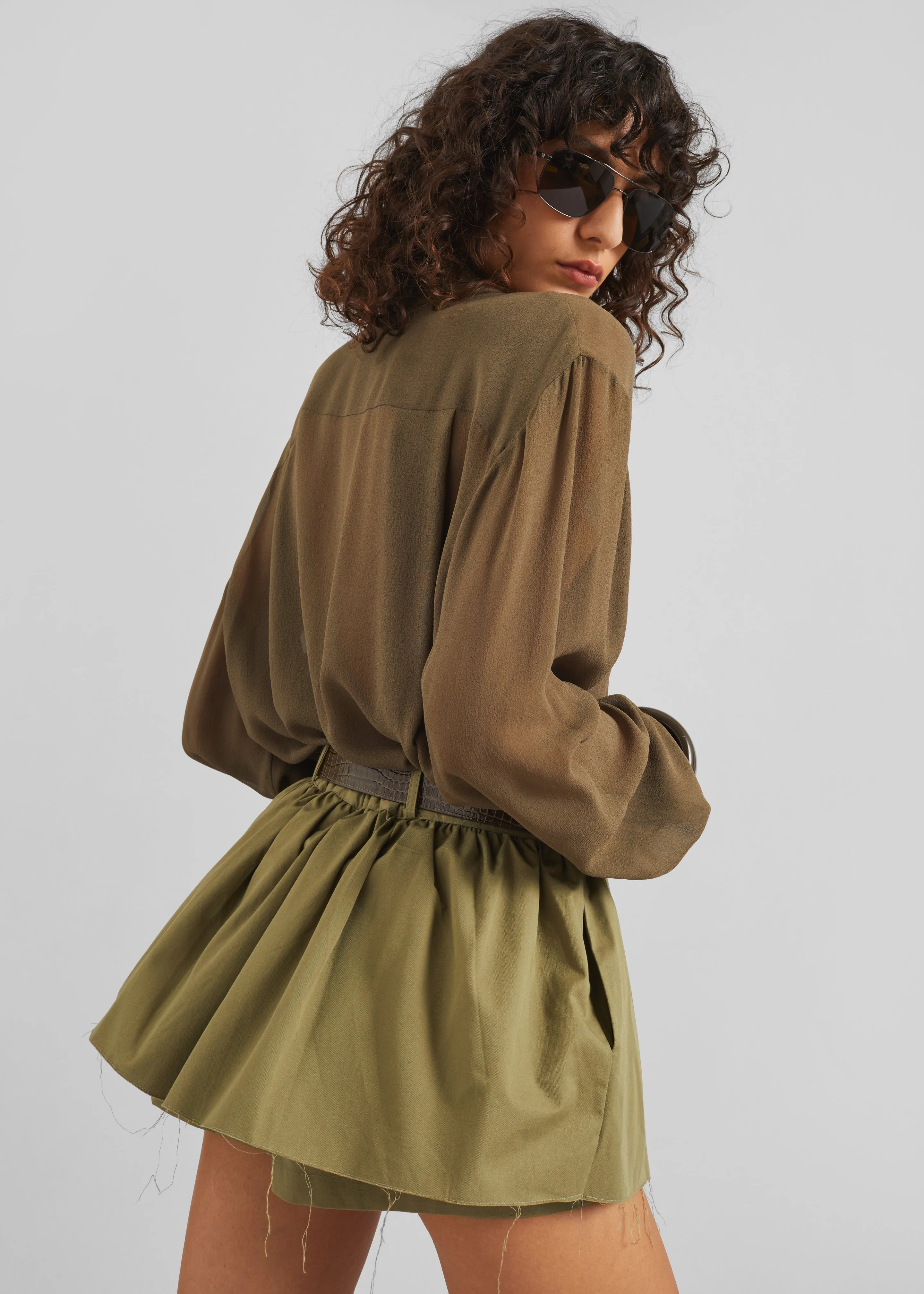 Raheny Mini Skort - Olive sold by Frankie Shop product image thumbnail 5
