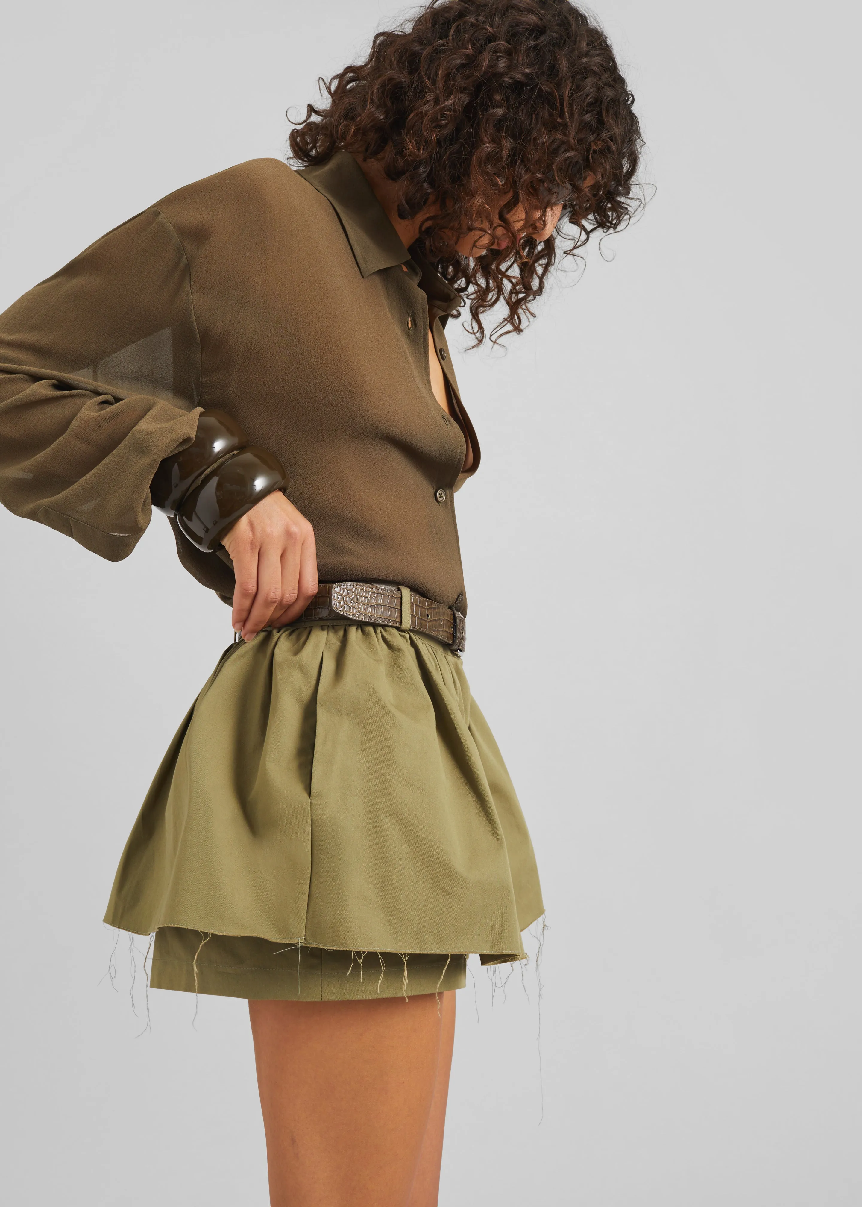 Raheny Mini Skort - Olive sold by Frankie Shop product image thumbnail 2