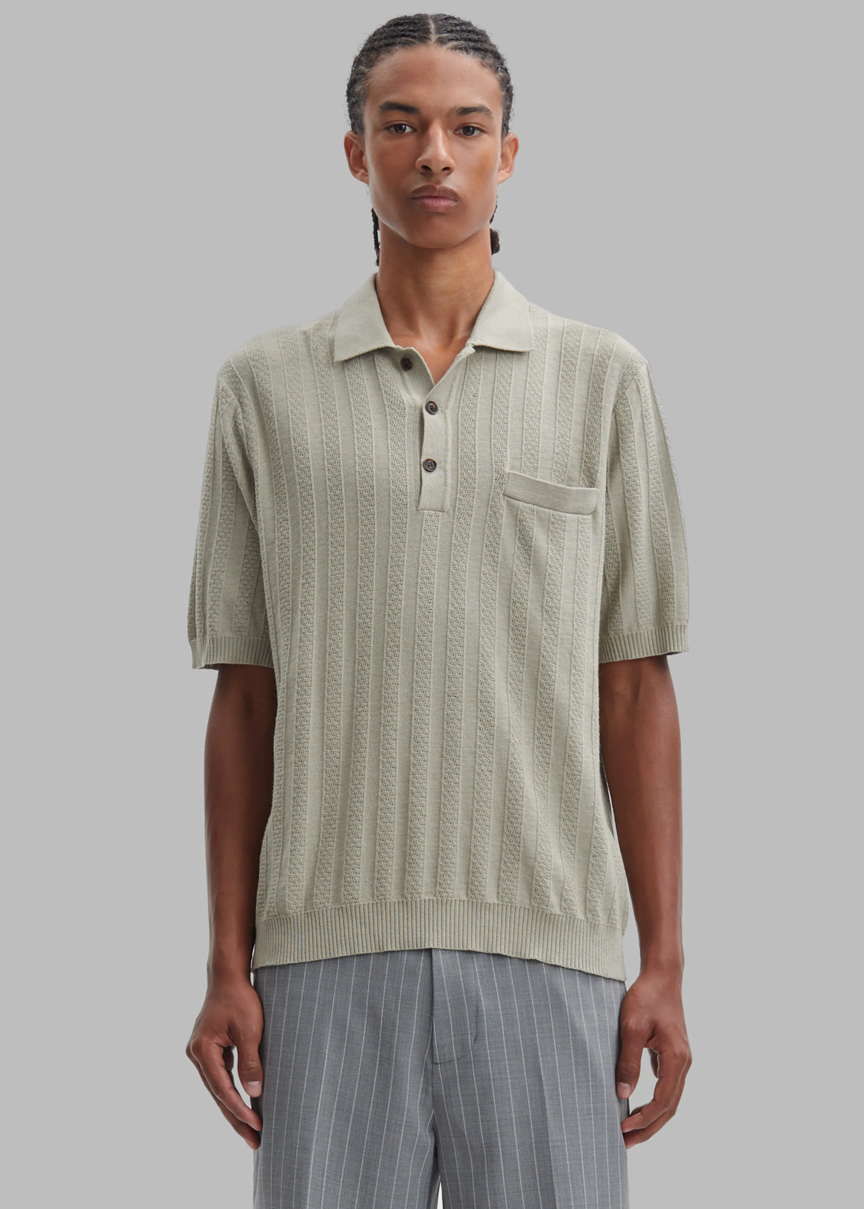 Samsøe Samsøe Conal Polo - Agate Grey sold by Frankie Shop