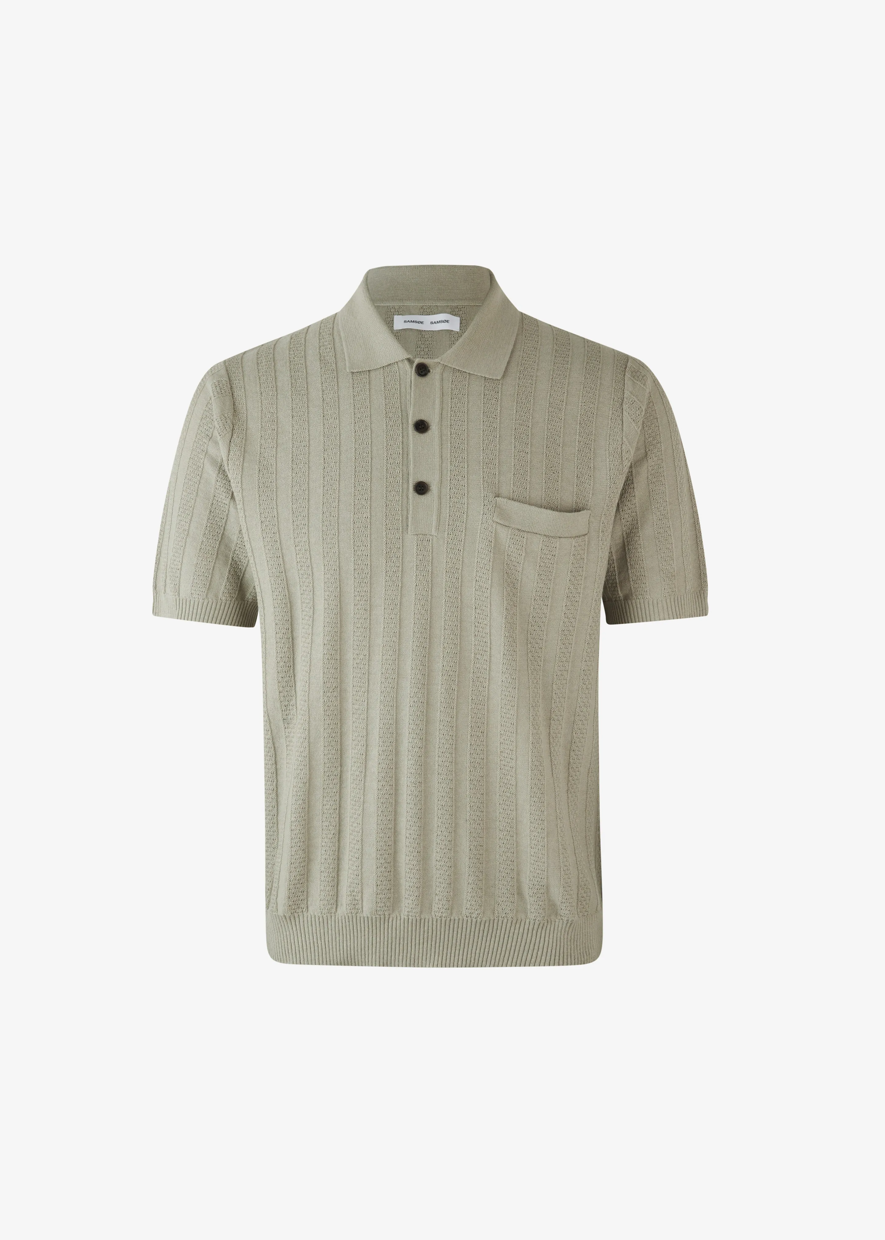 Samsøe Samsøe Conal Polo - Agate Grey sold by Frankie Shop product image thumbnail 4