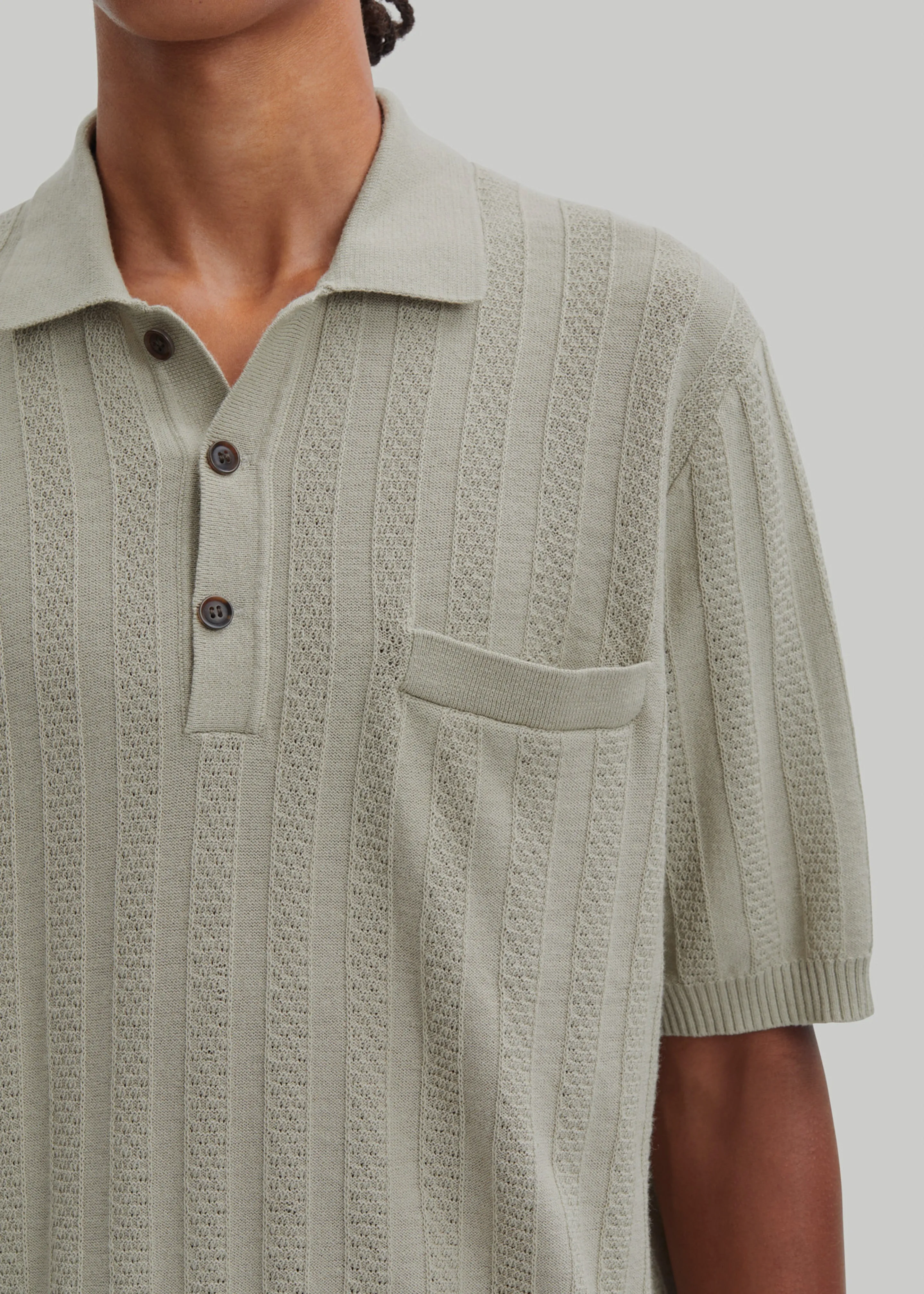 Samsøe Samsøe Conal Polo - Agate Grey sold by Frankie Shop product image thumbnail 2
