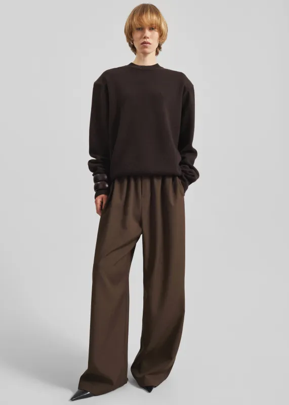 Baxter Track Pants - Dark Brown sold by Frankie Shop