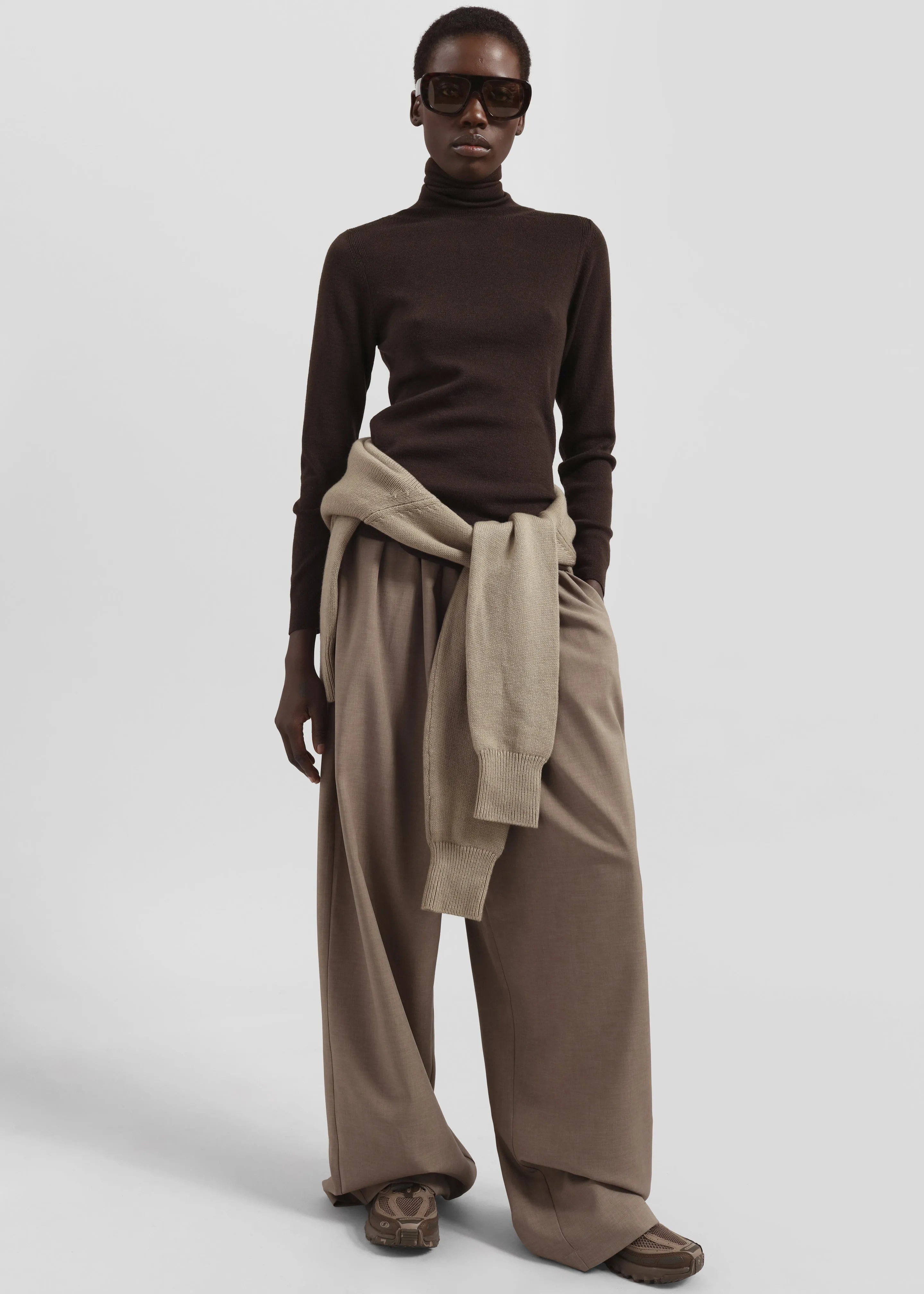 Baxter Track Pants - Taupe sold by Frankie Shop