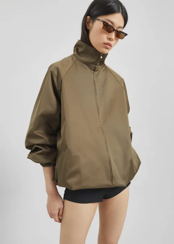 Baxter Lustrous Track Jacket - Moss Green made by Frankie Shop