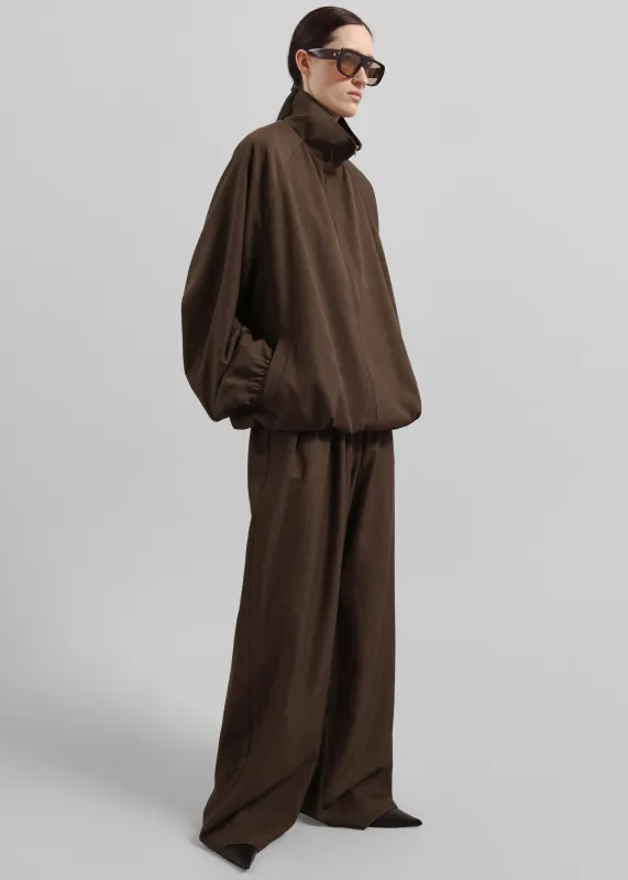 Baxter Track Jacket - Dark Brown sold by Frankie Shop