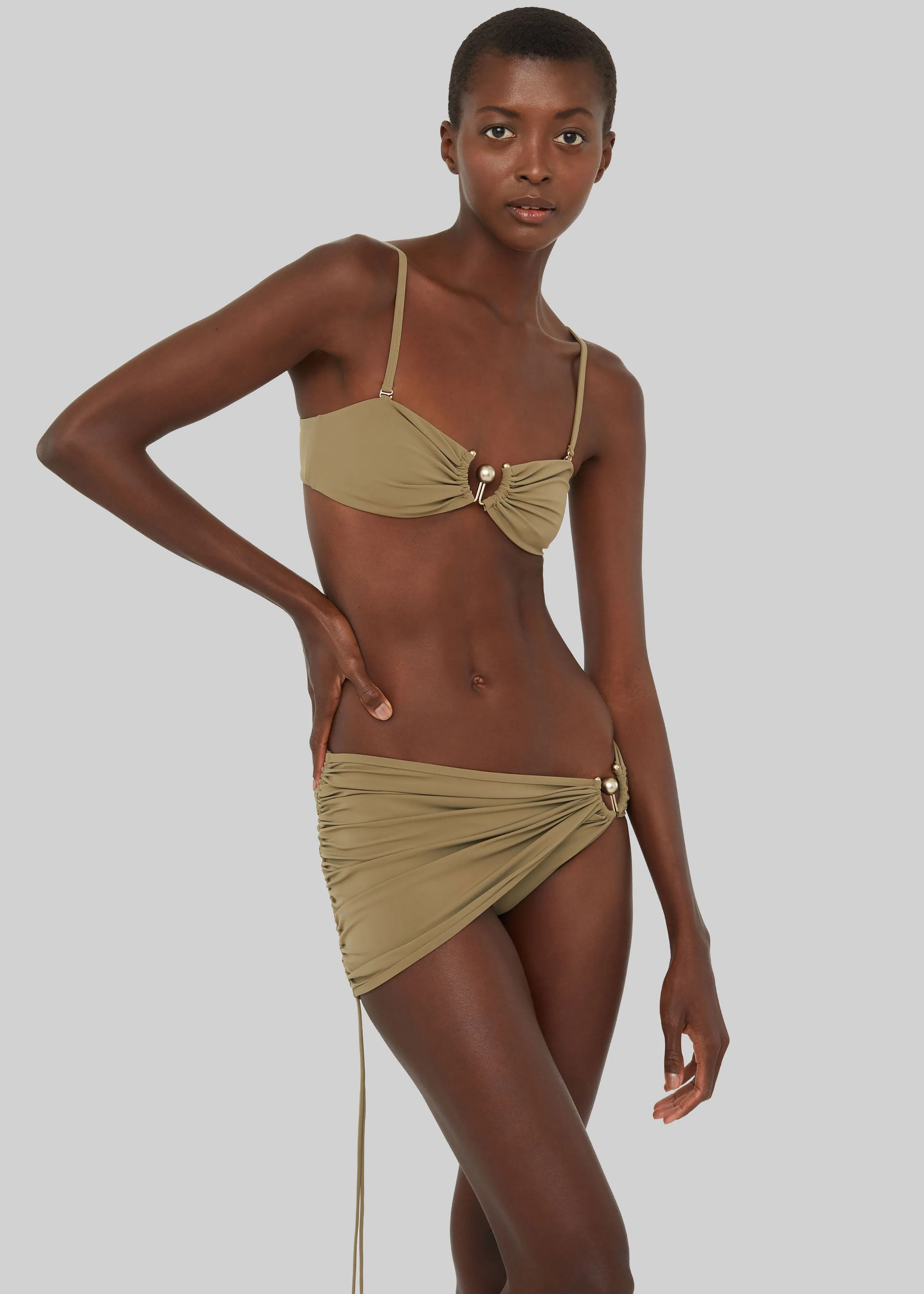 Christopher Esber Ruched Orbit Skirt Briefs - Eucalypt sold by Frankie Shop product image thumbnail 2