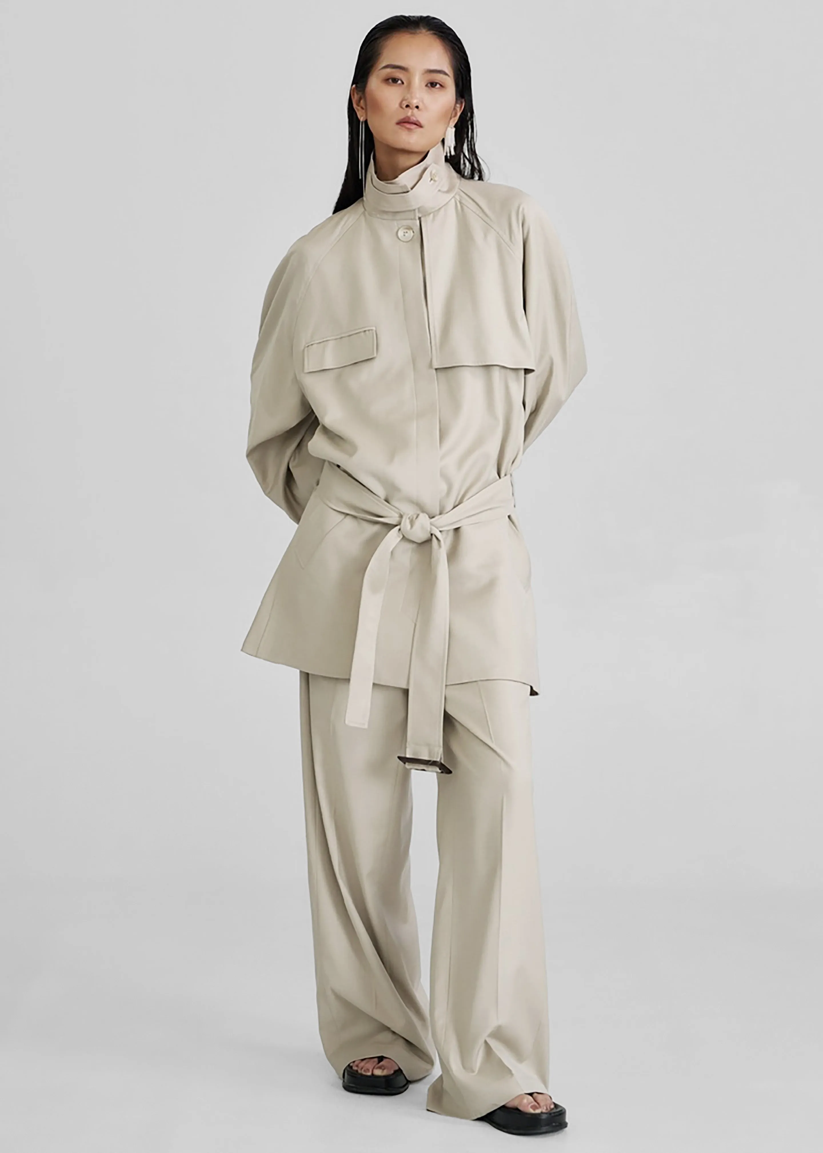 Linate Short Trench - Beige sold by Frankie Shop product image thumbnail 3