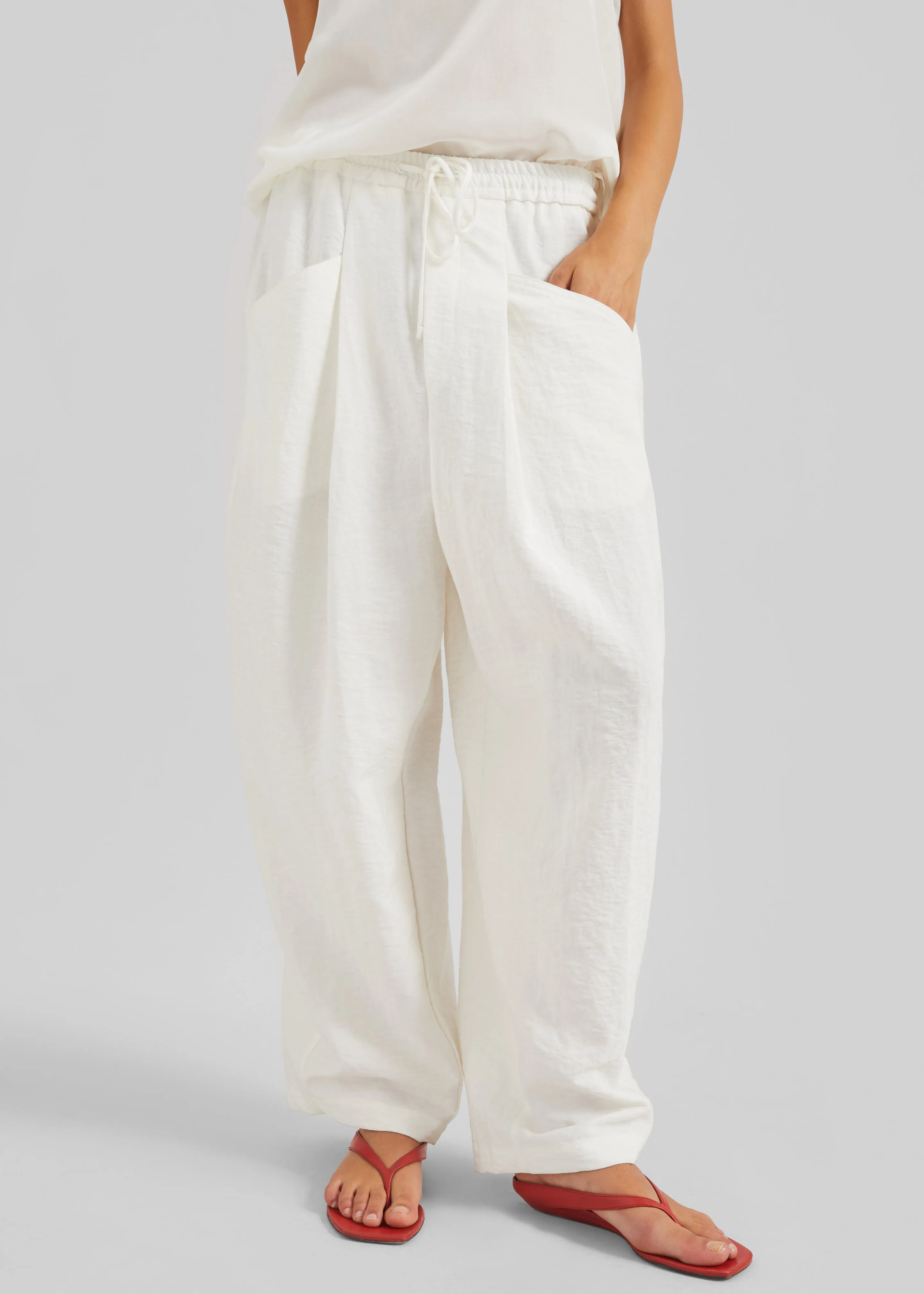 Senart Barrel Leg Pants - Ivory sold by Frankie Shop product image thumbnail 3