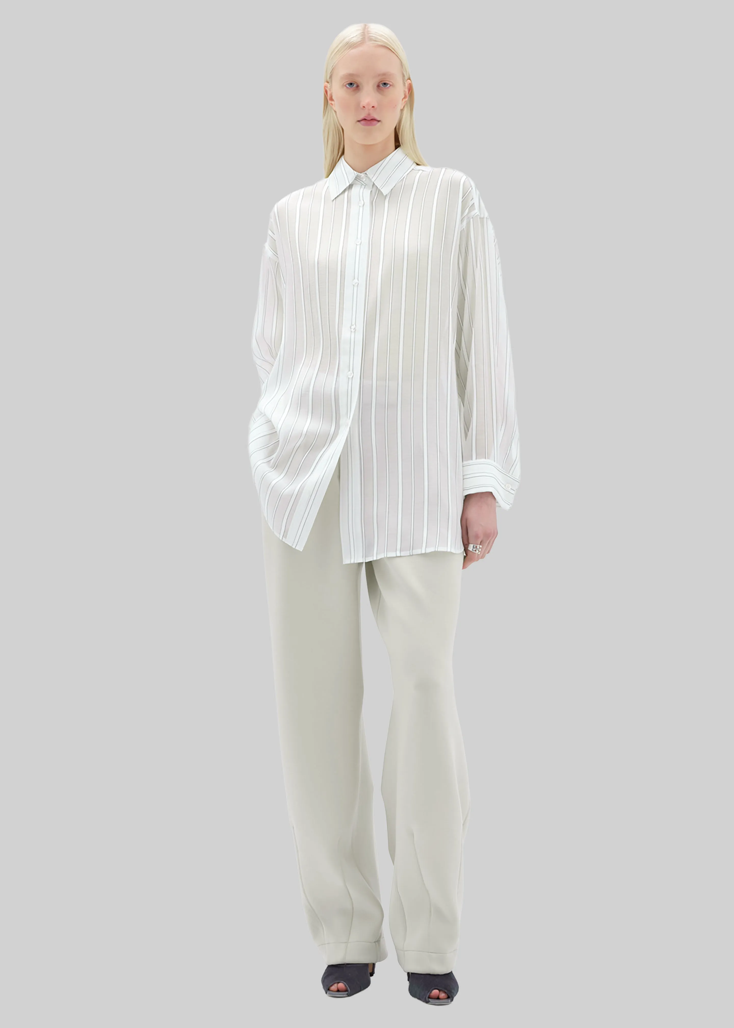 Remain Oversize Shirt - Cloud Dancer Comb sold by Frankie Shop product image thumbnail 5