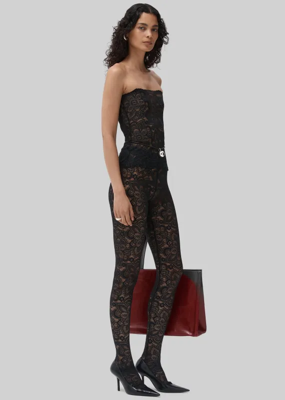 Beaufille Cassia Lace Stockings - Black sold by Frankie Shop