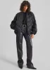 Rotate Pleated Bomber Jacket - Black sold by Frankie Shop