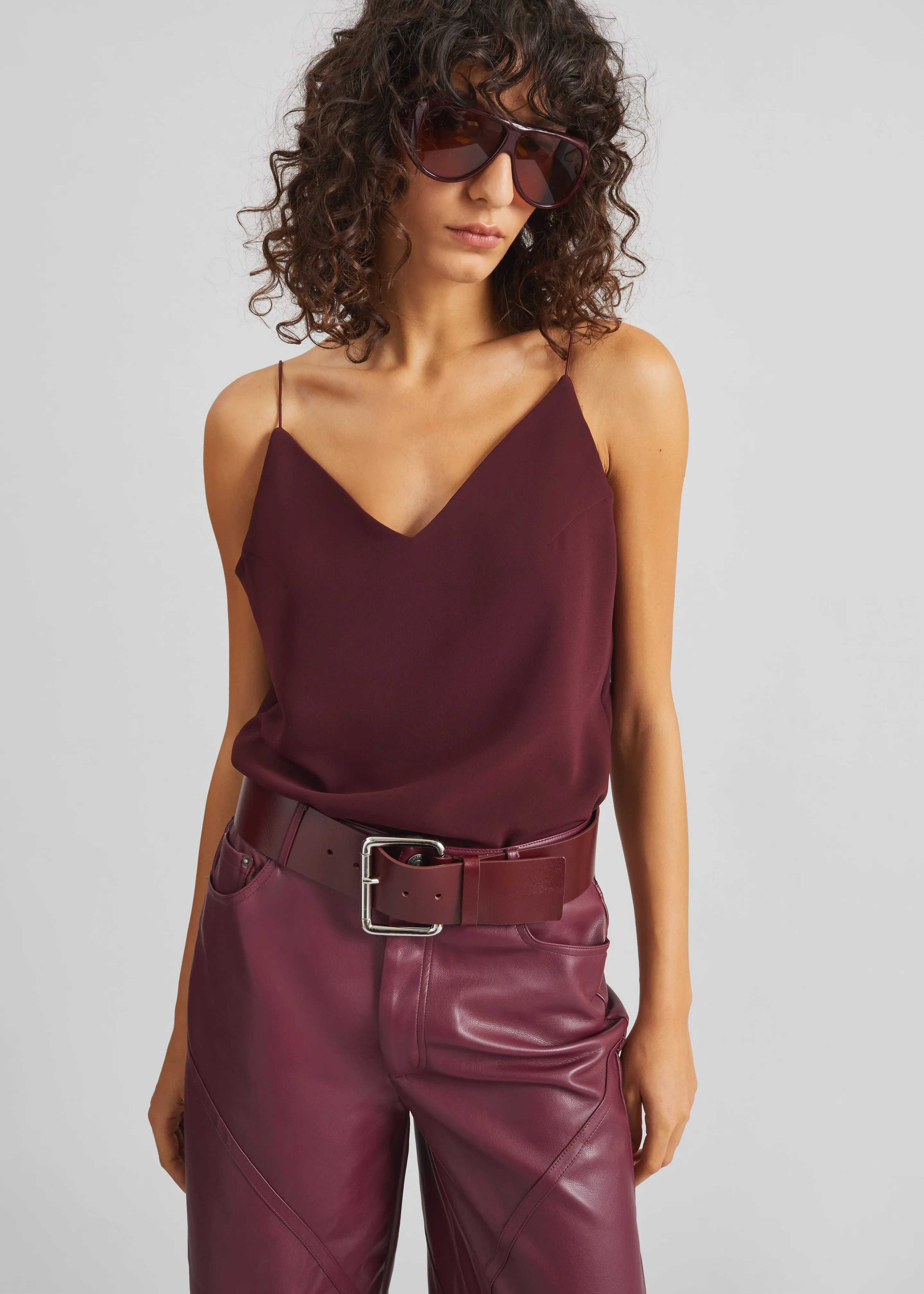 Narine Boxy Top - Burgundy sold by Frankie Shop product image thumbnail 2