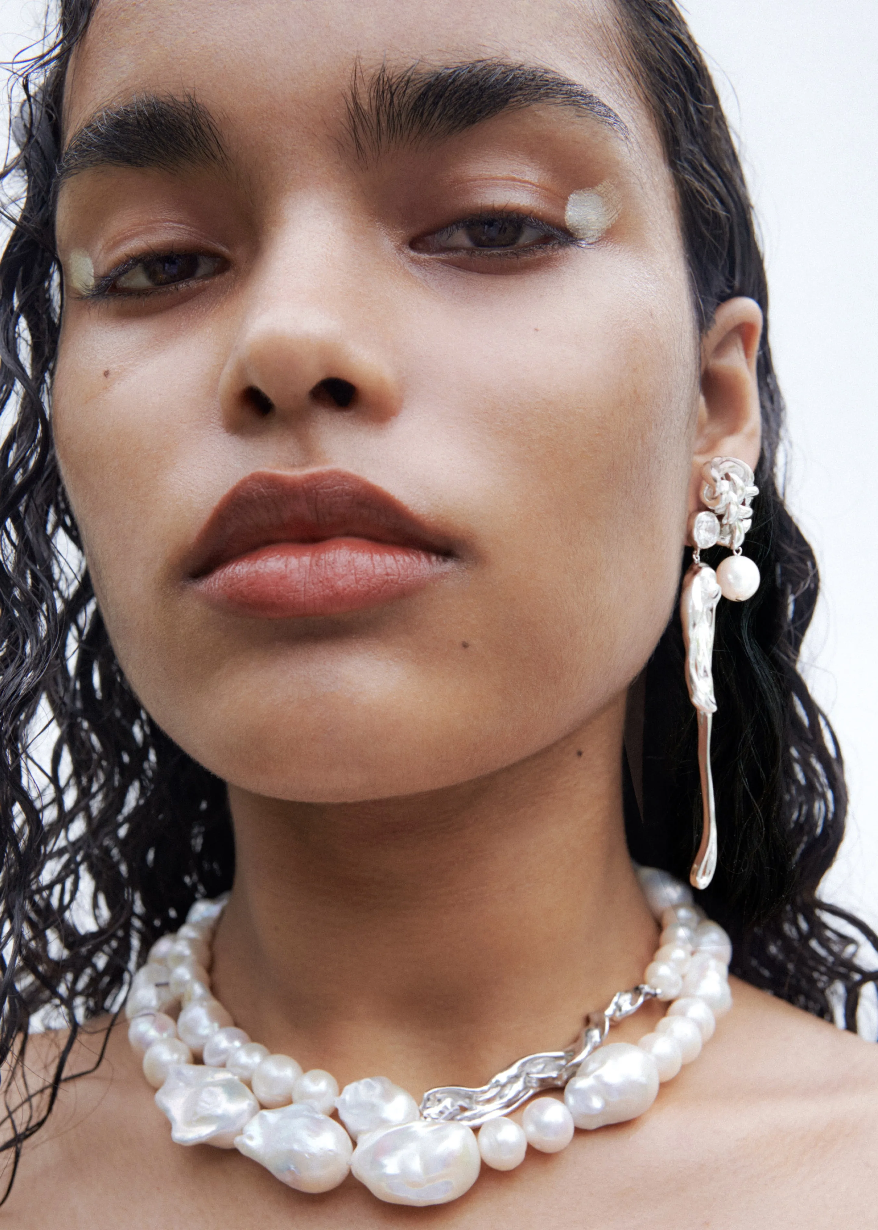 Completedworks The Paths of Memory Earrings - Pearl/Silver sold by Frankie Shop product image thumbnail 4