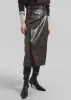 Taney Crackled Pencil Skirt - Brown sold by Frankie Shop