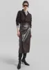 Taney Crackled Pencil Skirt - Brown sold by Frankie Shop