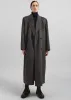 Gaia Double Breasted Coat - Dark Grey Melange sold by Frankie Shop