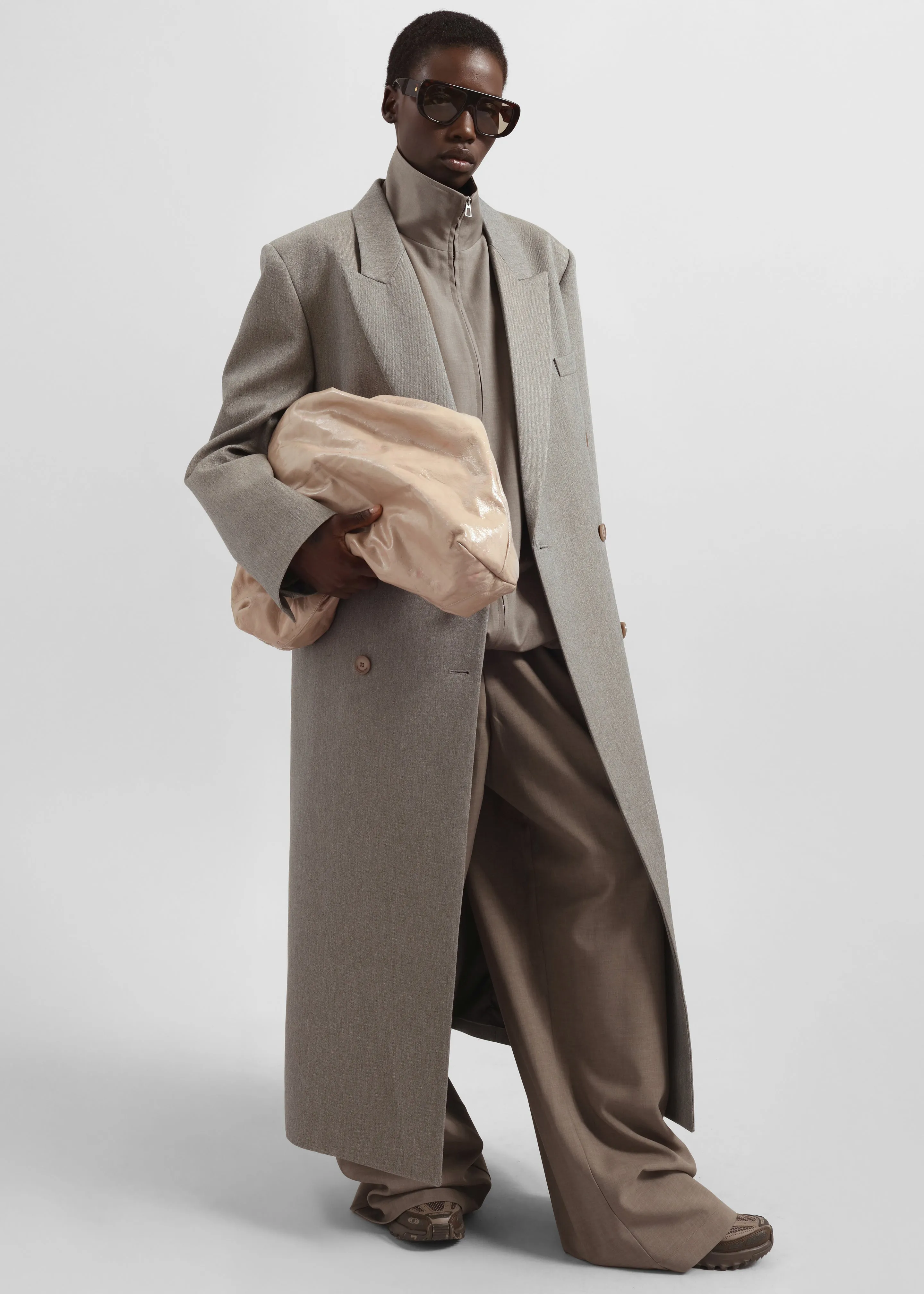 Jane Long Coat - Taupe Melange sold by Frankie Shop product image thumbnail 5