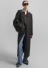 Jane Long Coat - Grey Melange sold by Frankie Shop