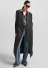 Jane Long Coat - Grey Melange sold by Frankie Shop