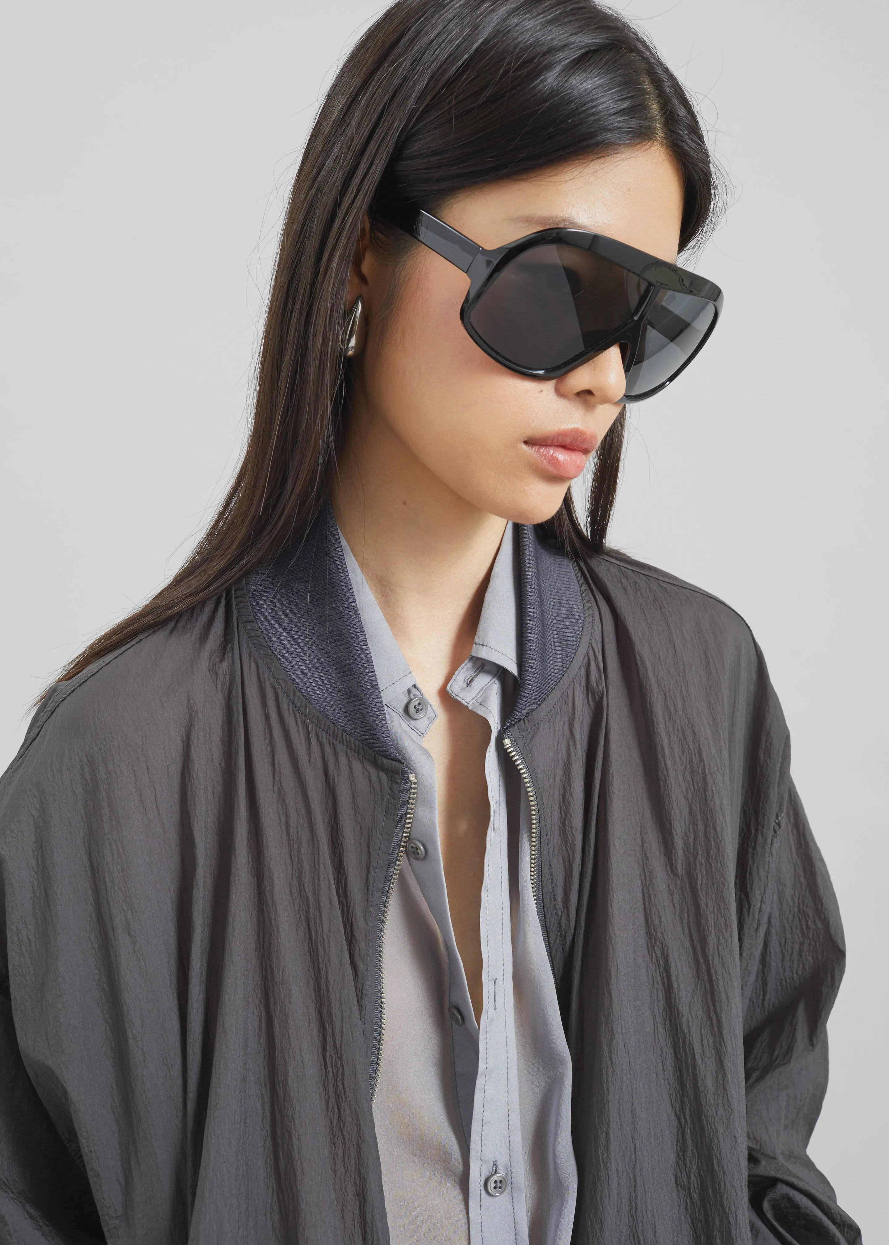 Volos Light Bomber Jacket - Charcoal sold by Frankie Shop product image thumbnail 5