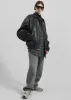 Prescott Faux Leather Jacket - Black sold by Frankie Shop