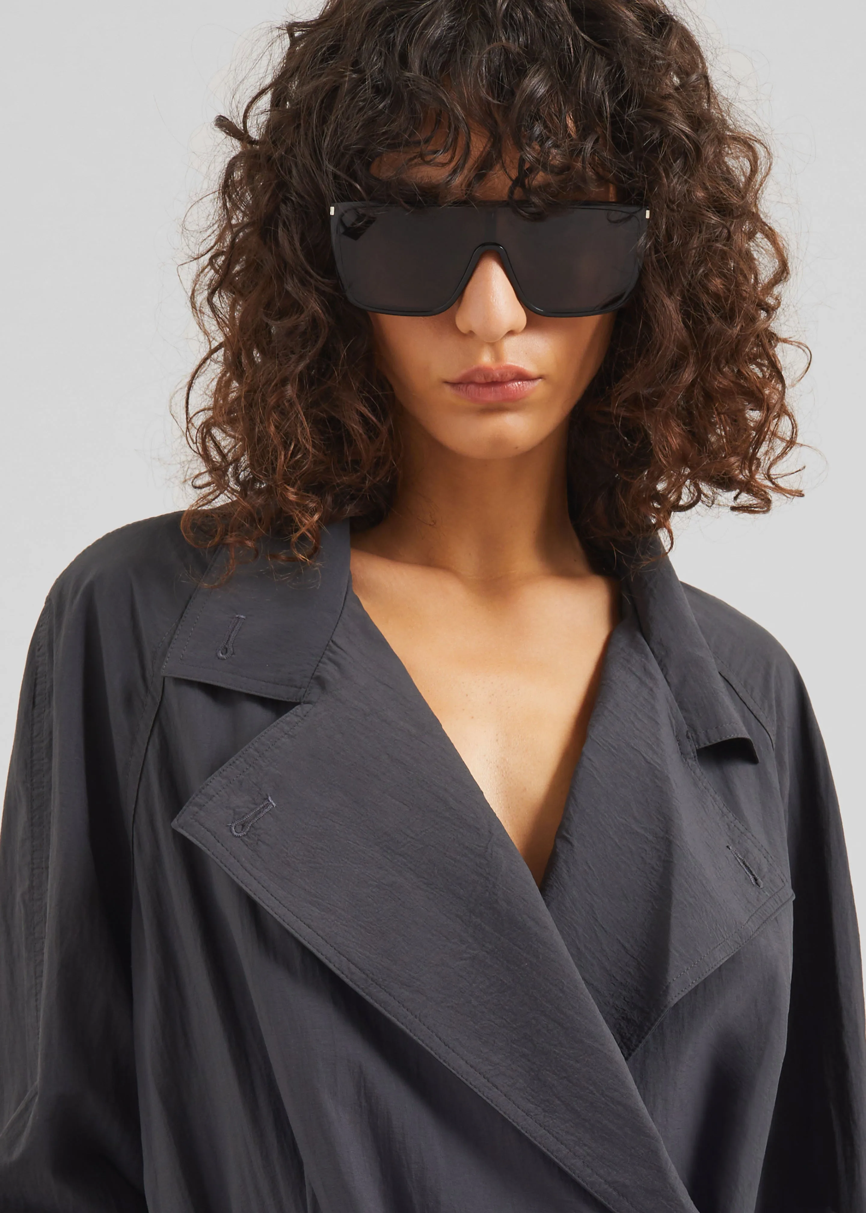 Halver Light Trench Jacket - Charcoal sold by Frankie Shop product image thumbnail 4