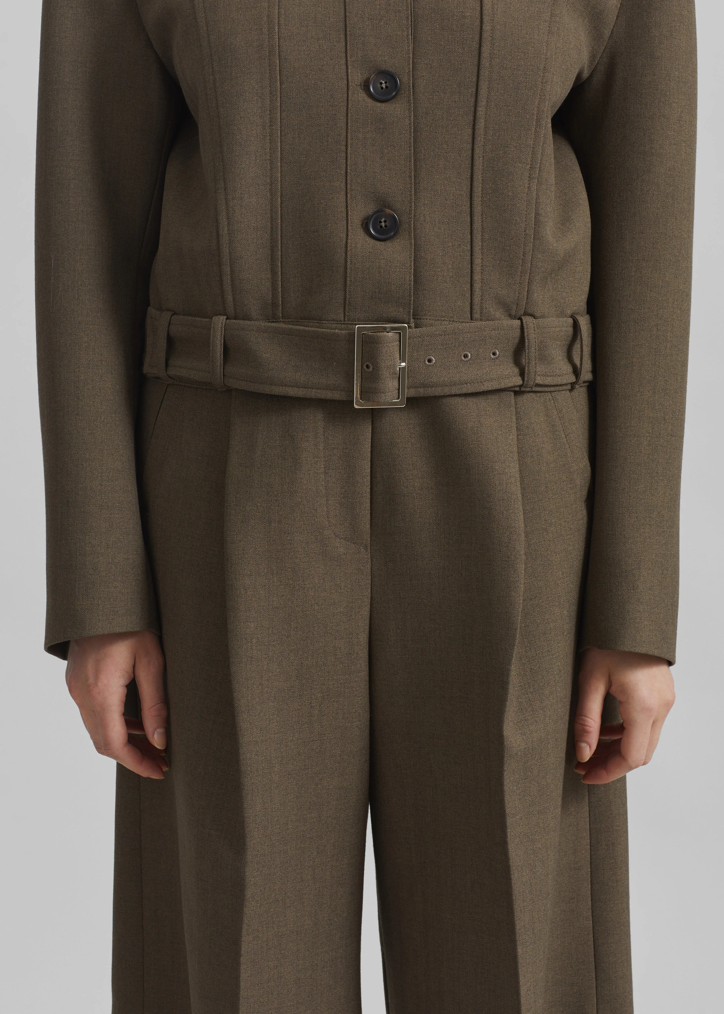 Ninove Bermuda Shorts - Olive Brown sold by Frankie Shop product image thumbnail 4