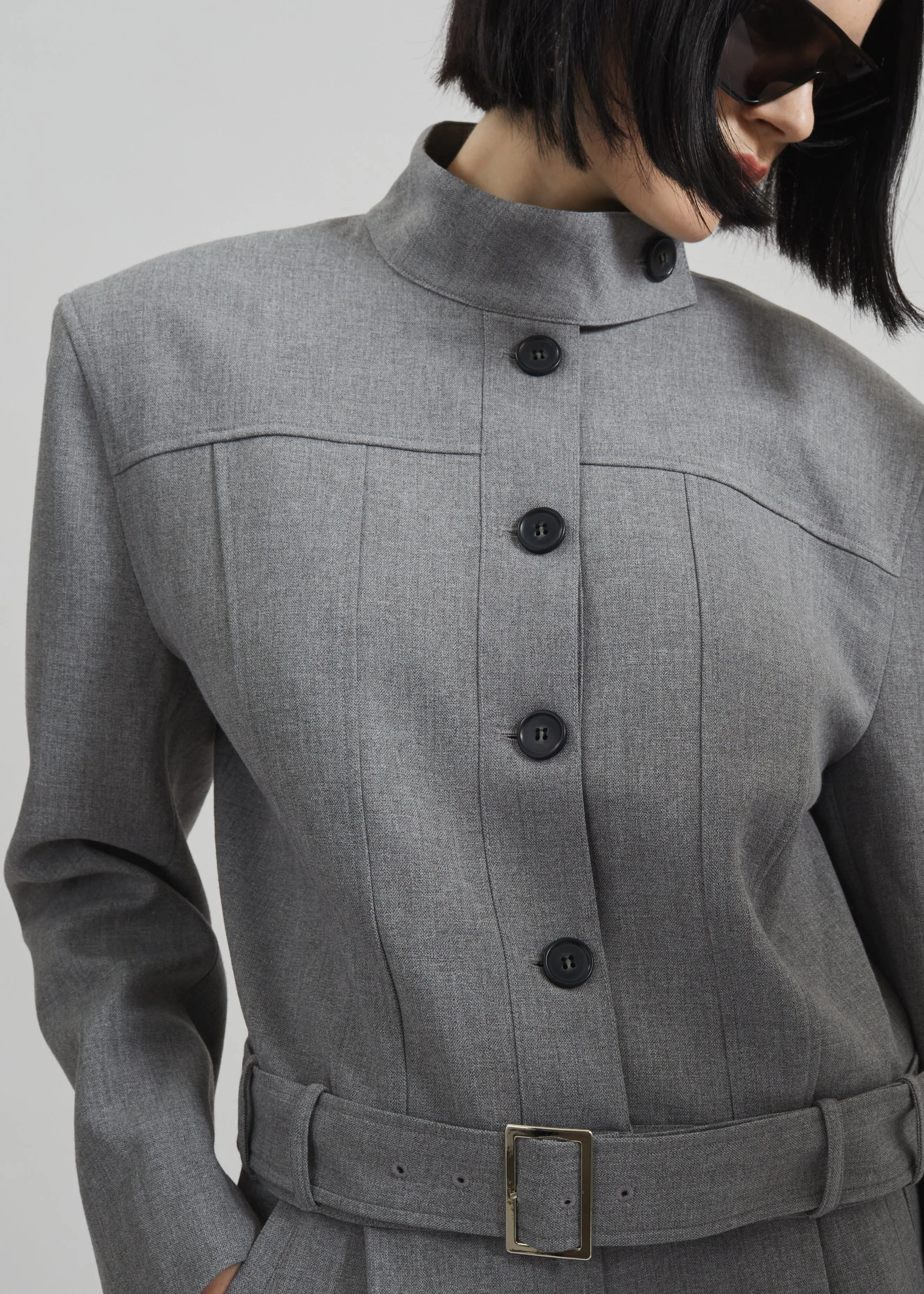 Ninove Padded Jacket - Grey sold by Frankie Shop product image thumbnail 5