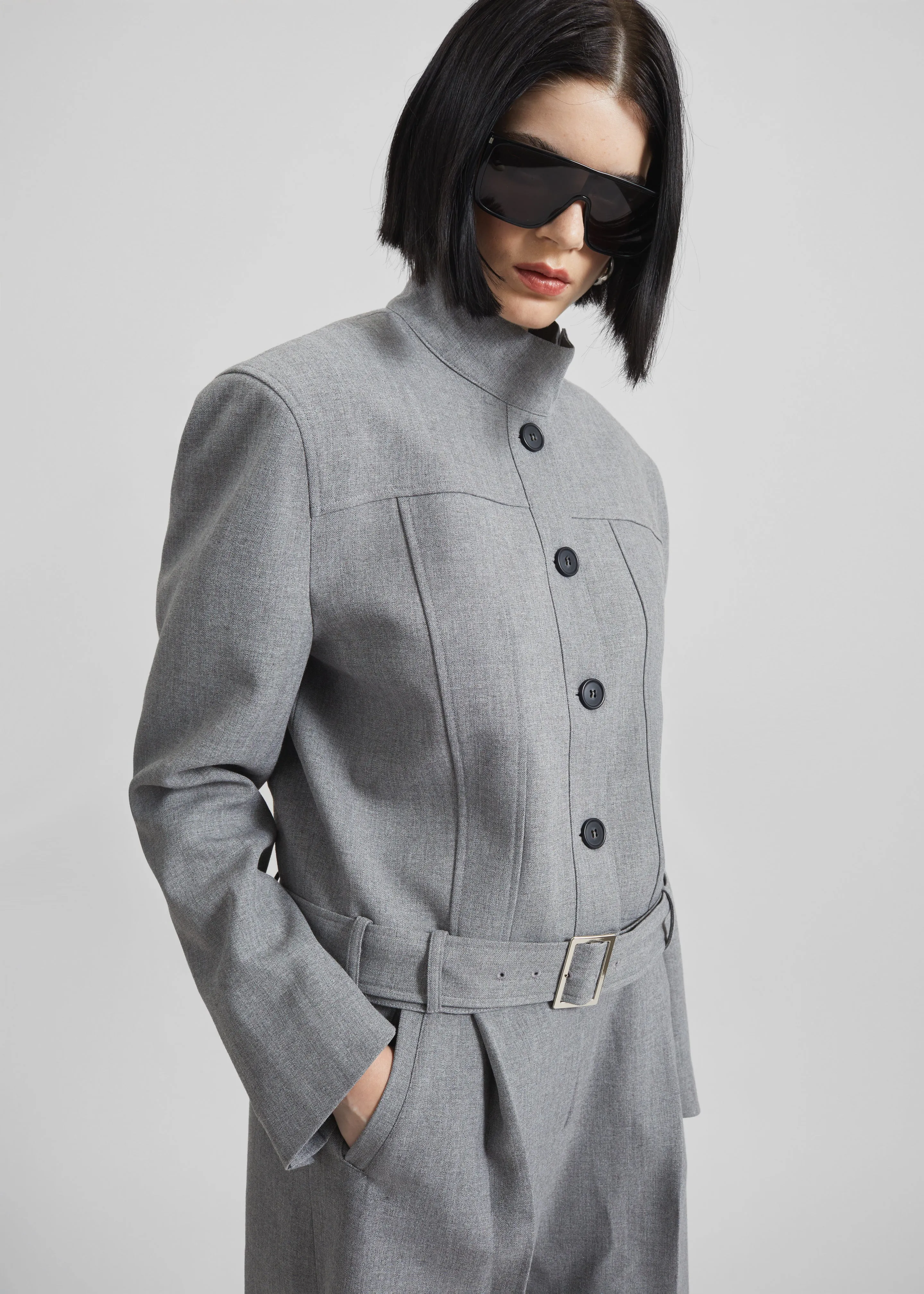 Ninove Padded Jacket - Grey sold by Frankie Shop product image thumbnail 2
