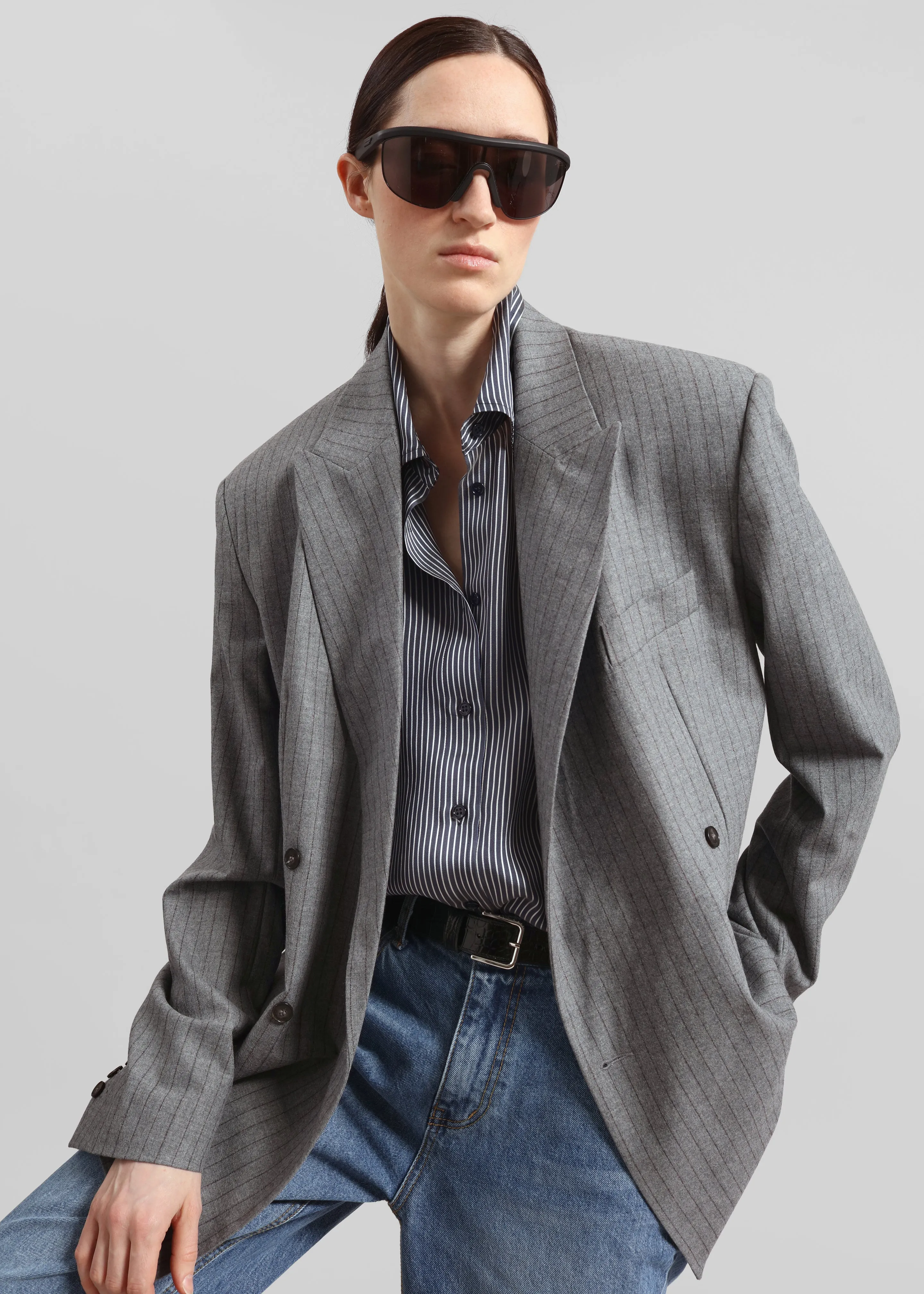 Toni Croc Patent Leather Belt - Black/Silver sold by Frankie Shop product image thumbnail 4