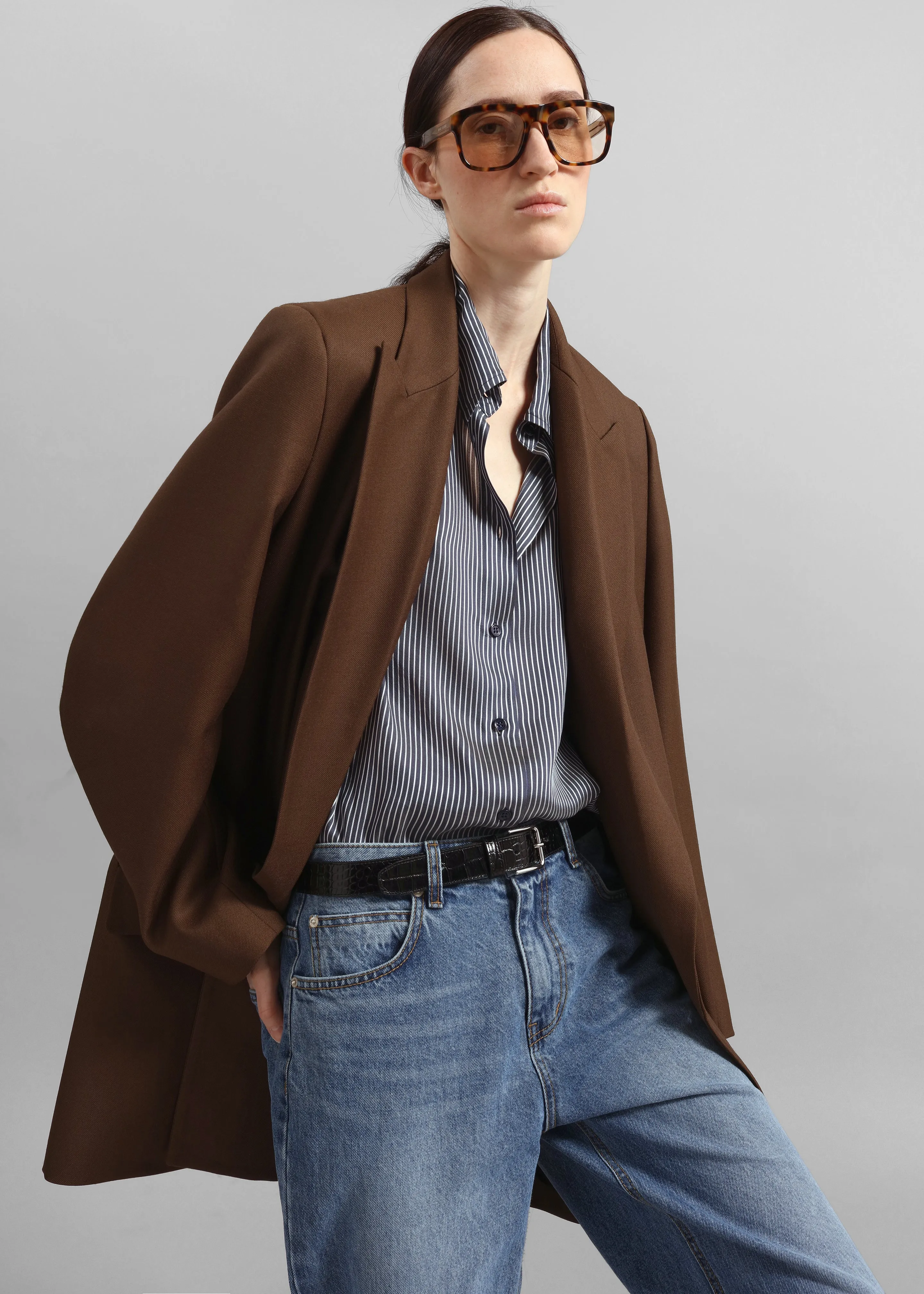 Toni Croc Patent Leather Belt - Black/Silver sold by Frankie Shop product image thumbnail 3