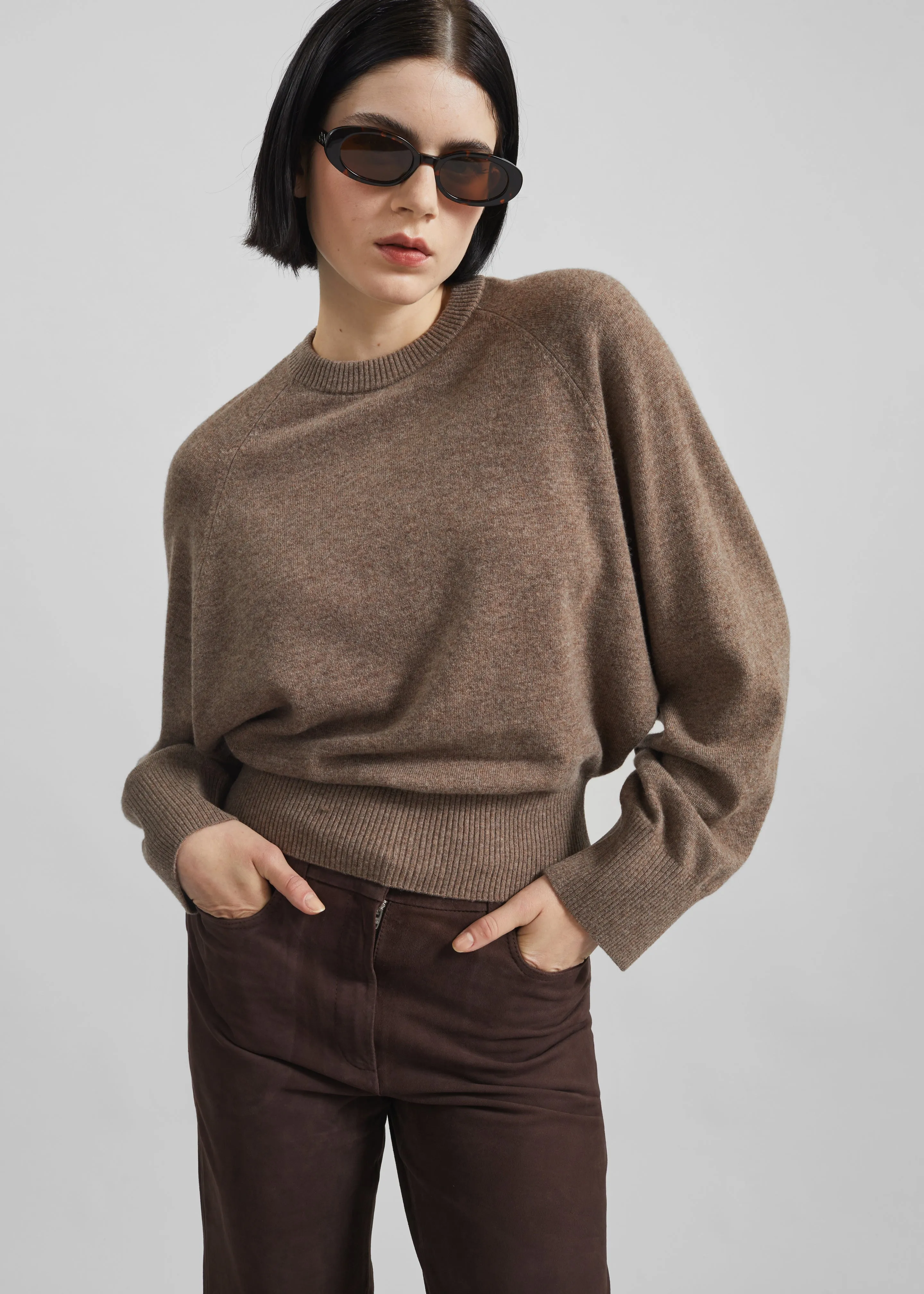 Remain Bat Sleeve Crewneck - Walnut sold by Frankie Shop product image thumbnail 3
