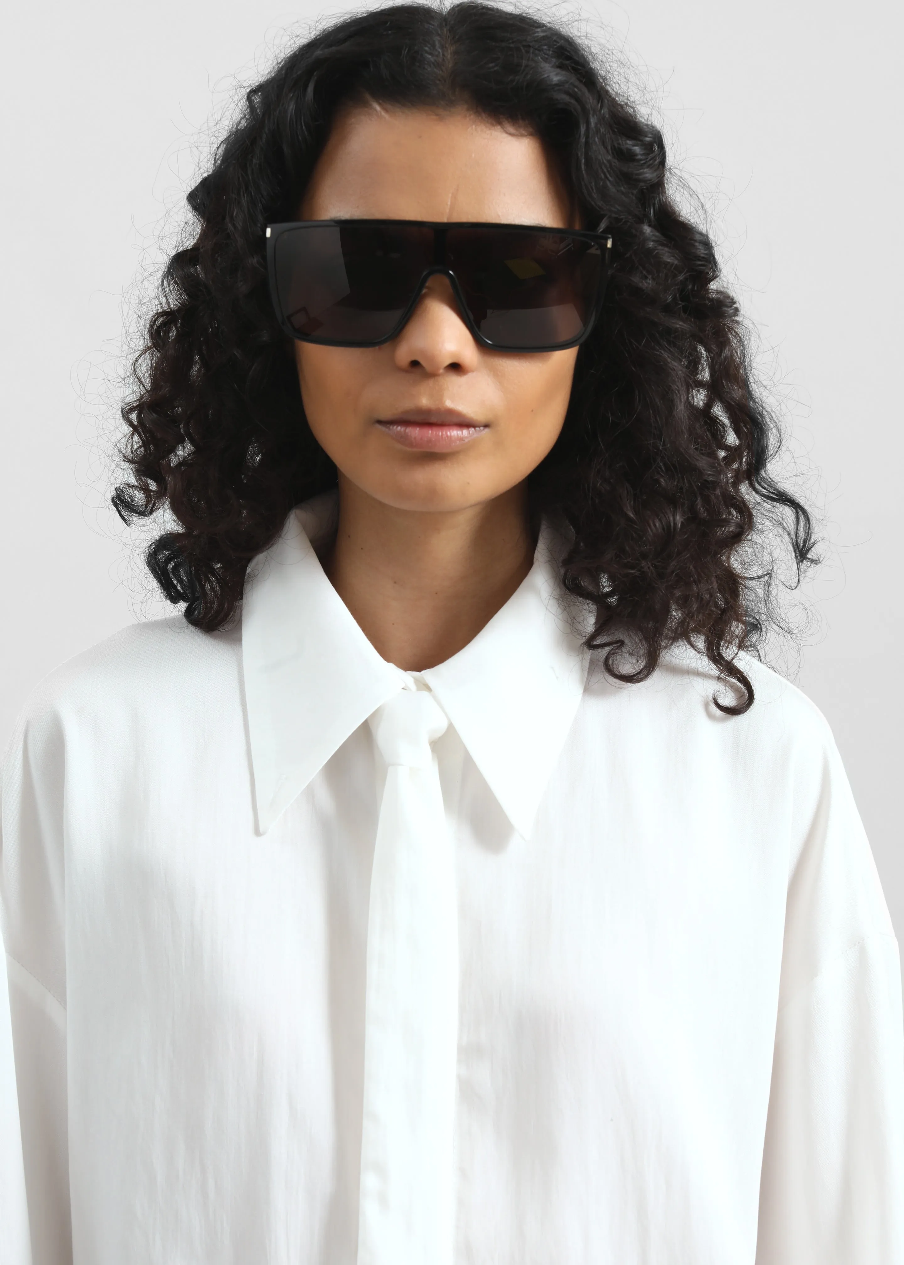 Silvan Neck Tie Shirt - White sold by Frankie Shop product image thumbnail 3