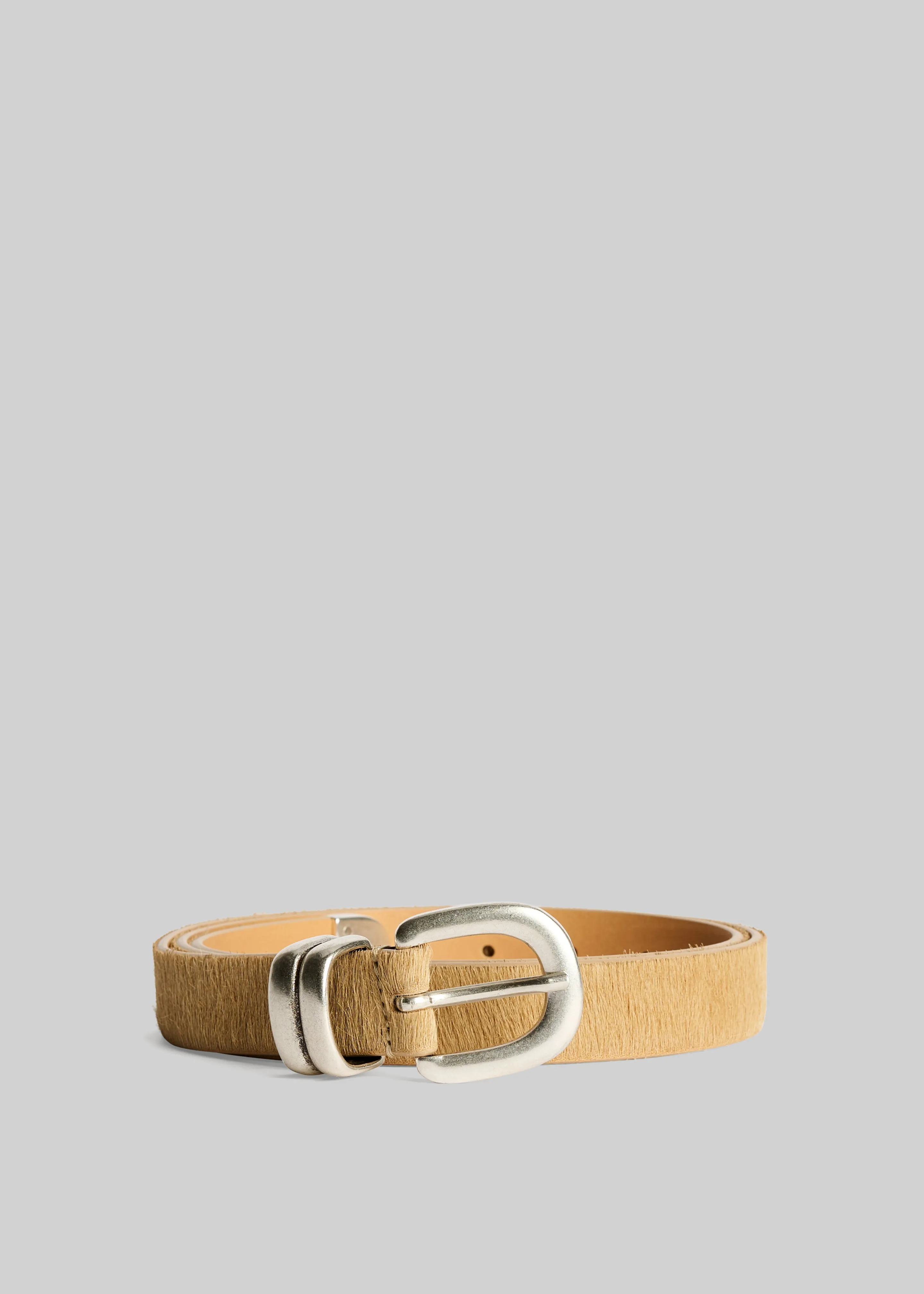 By Malene Birger Zoilo Belt - Wood sold by Frankie Shop