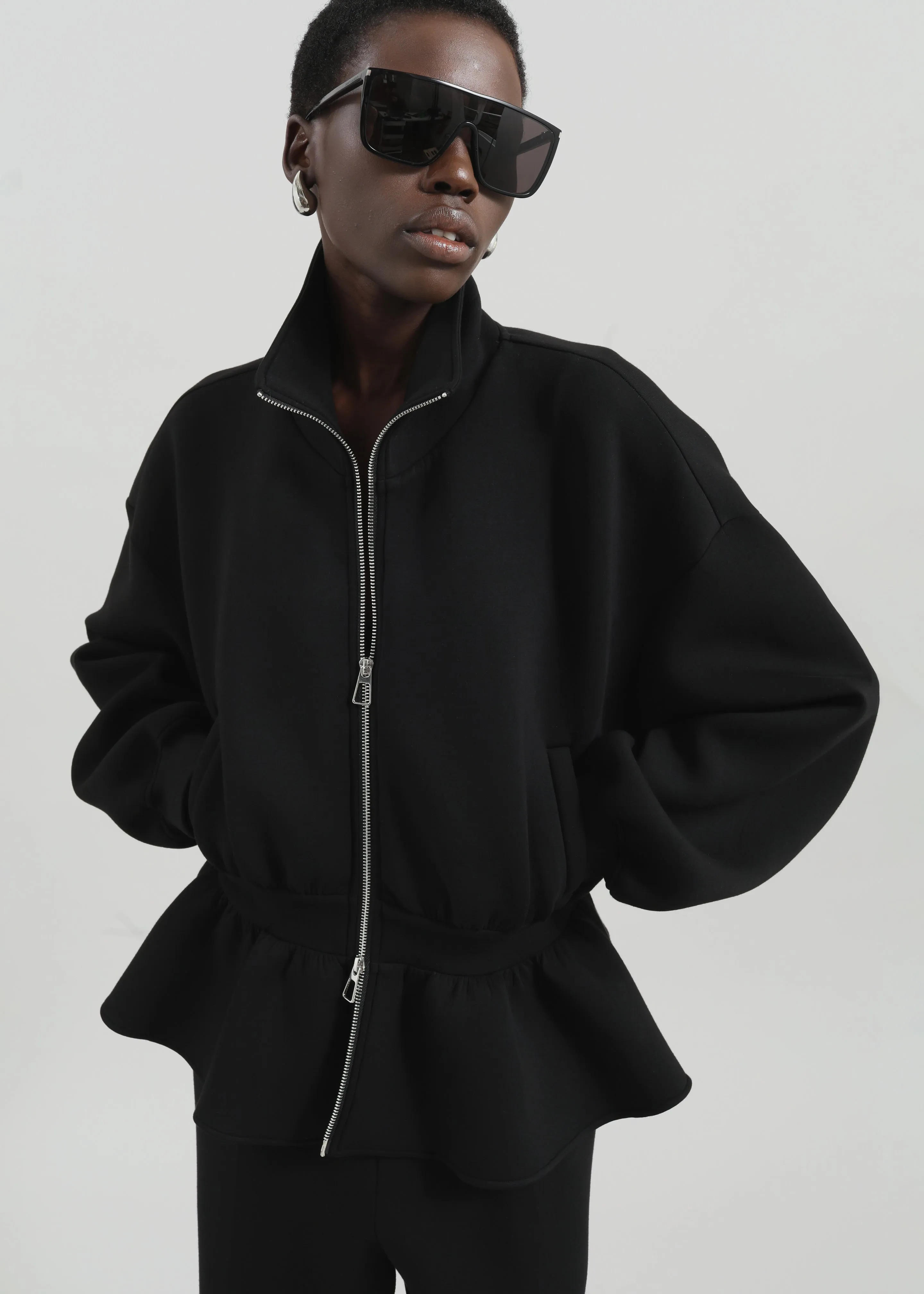 Sorelle Peplum Jacket - Black sold by Frankie Shop product image thumbnail 3