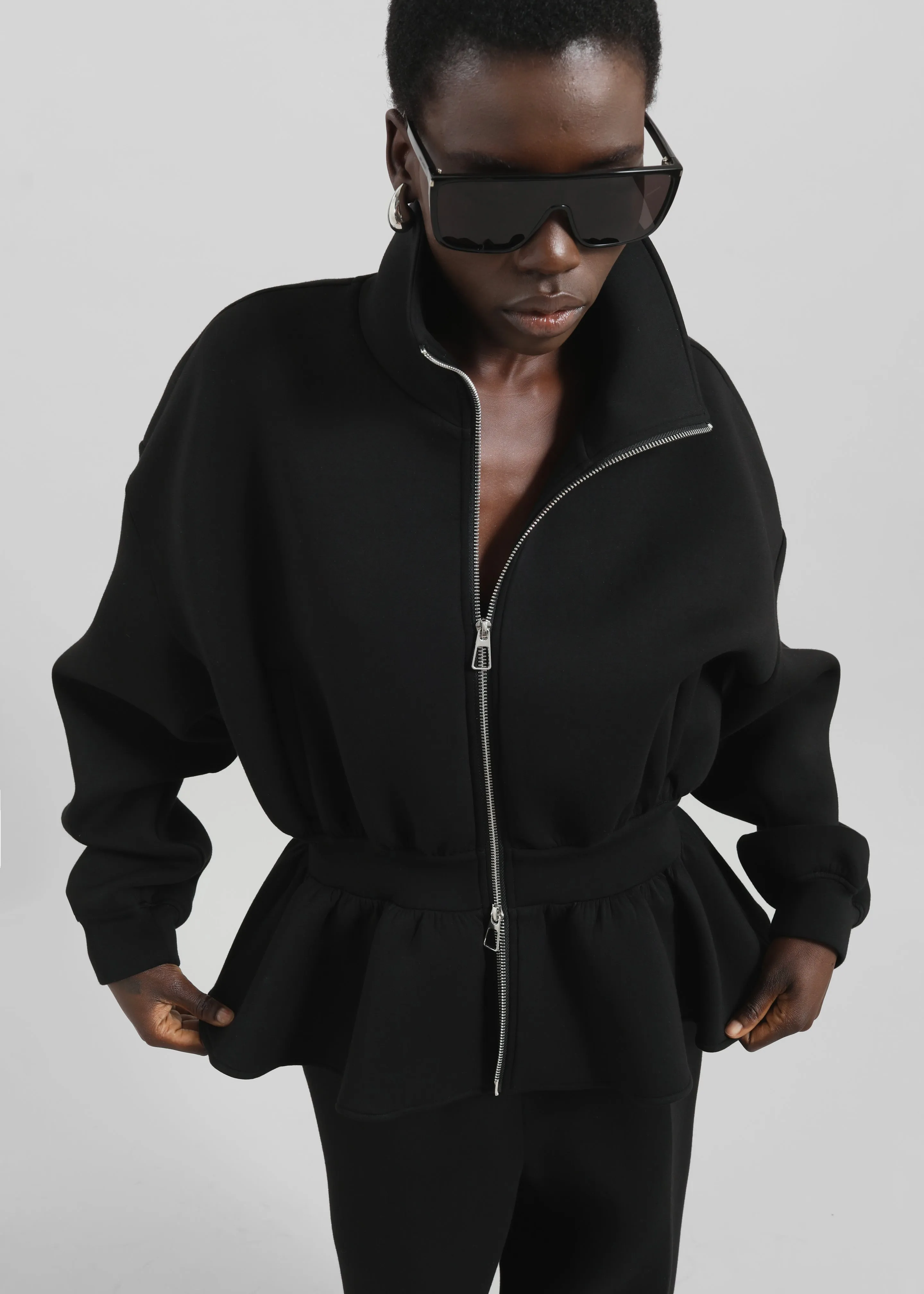 Sorelle Peplum Jacket - Black sold by Frankie Shop product image thumbnail 5