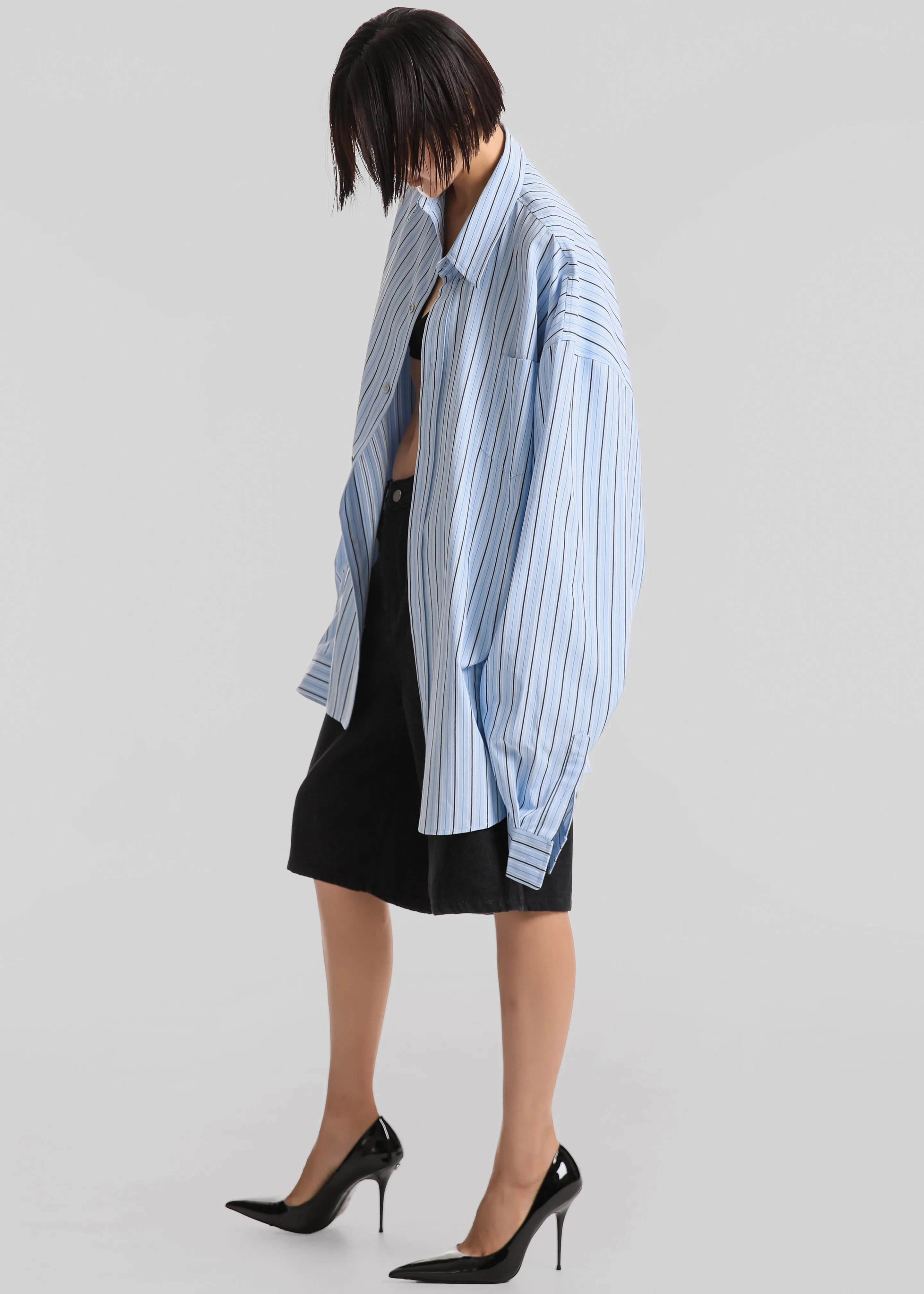 Drimna Shirt - Blue Stripe sold by Frankie Shop