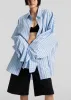 Drimna Shirt - Blue Stripe sold by Frankie Shop