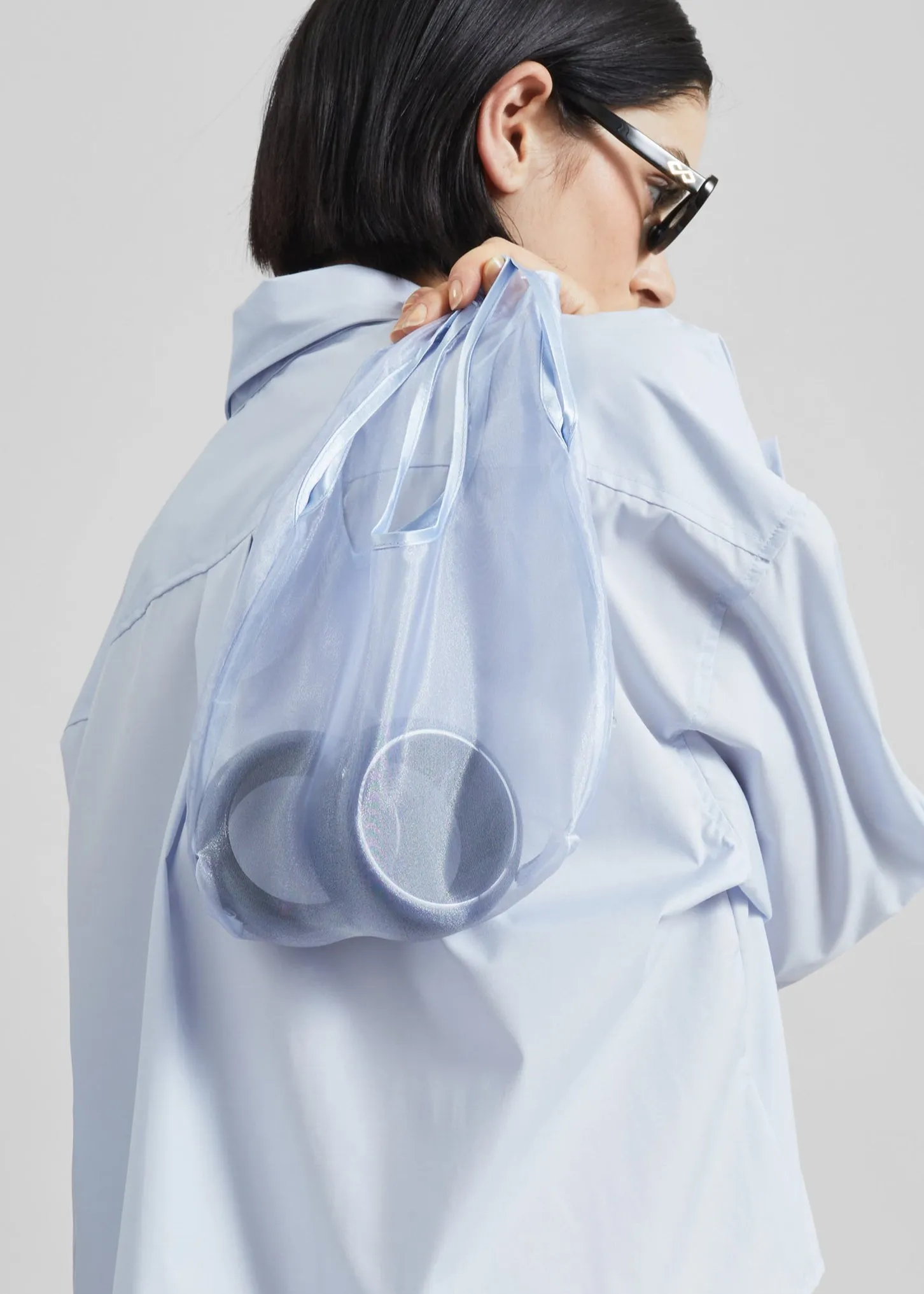 Jia Sheer Mini Tote Bag - Sky sold by Frankie Shop product image thumbnail 2