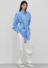 Heaton Double-Sleeve Padded Shirt - Blue/White Stripe sold by Frankie Shop