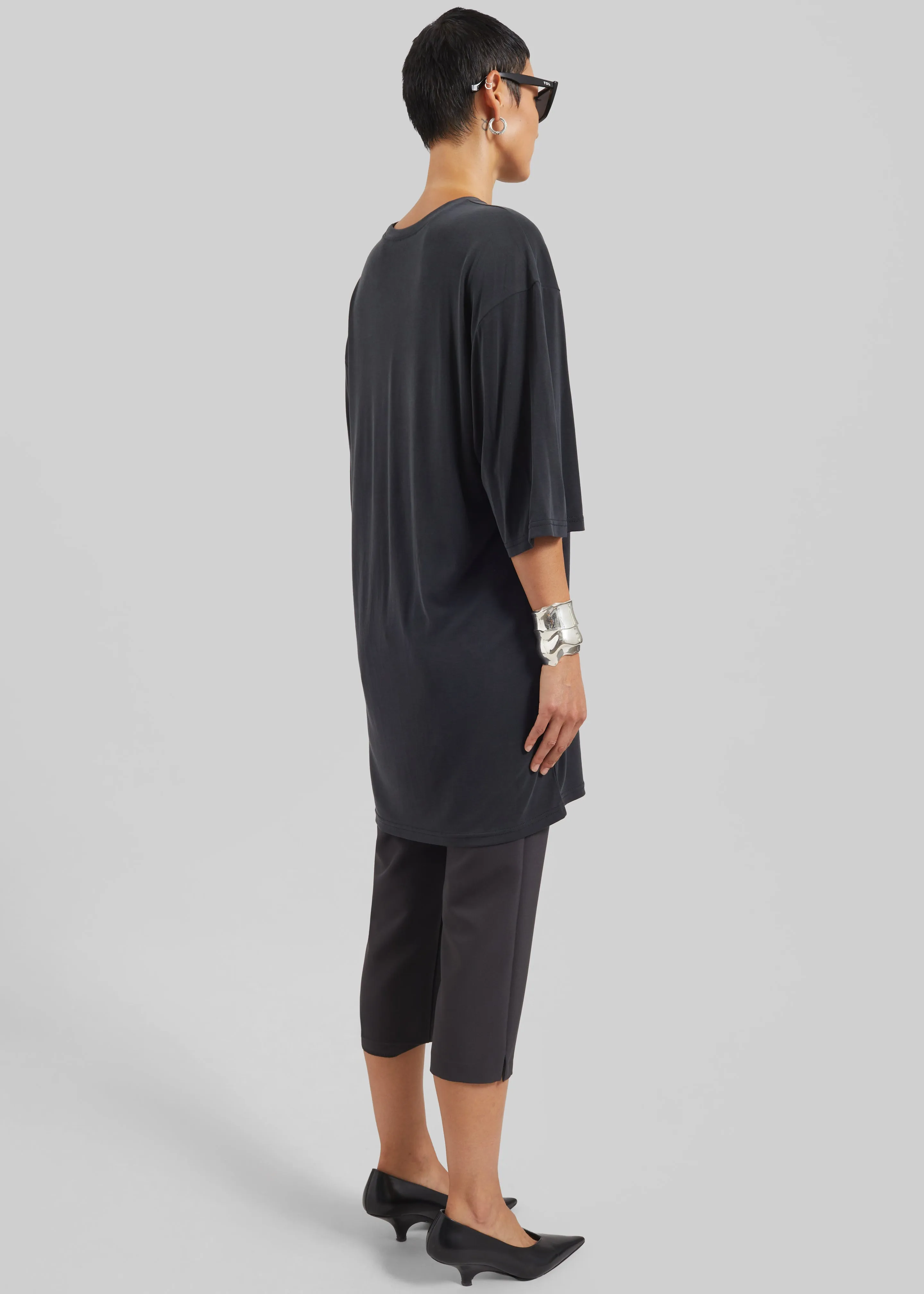 Oberon Soft Oversized T-Shirt - Black sold by Frankie Shop product image thumbnail 5